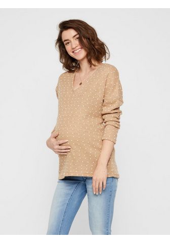 MAMALICIOUS Пятнистый вязаный пуловер для беременн...