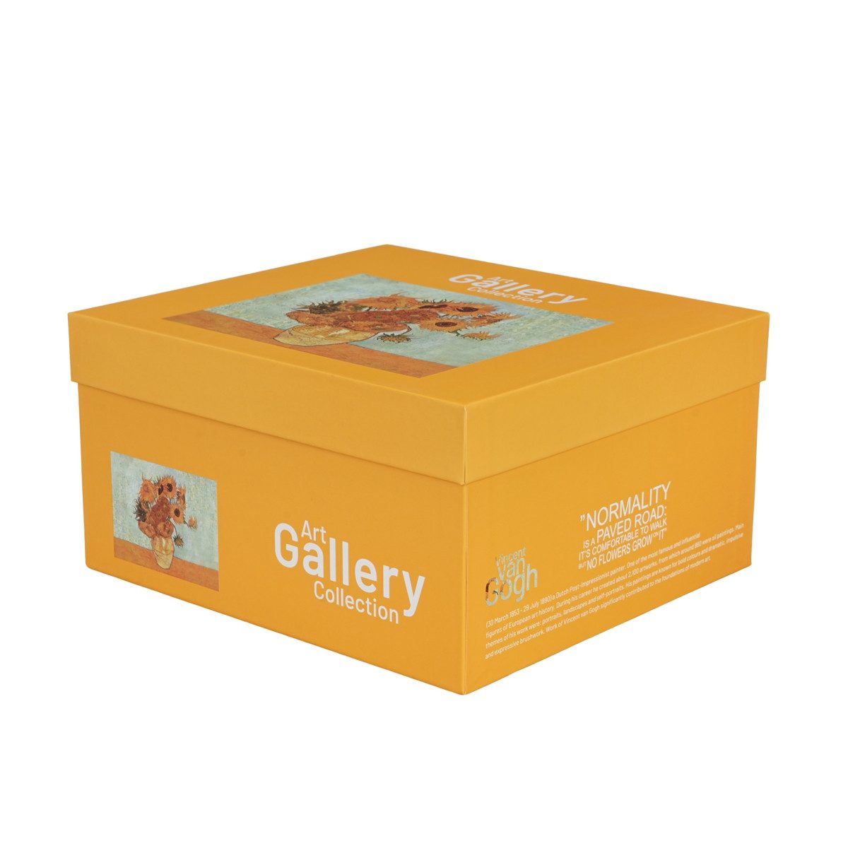 Duo-Gift Teeservice Sunflowers van Gogh Teekanne 0,9 L + 2 Tassen 0,36 L Porzellan (1-tlg), 2 Personen, Teeset für 2 Personen