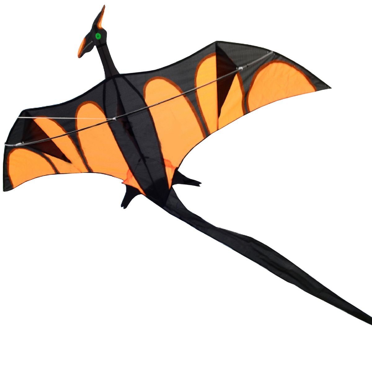 AIROW KITES Flug-Drache Aero mit XXL Schwanz 4mm Fiberglasgestänge Размер 170x90 cm