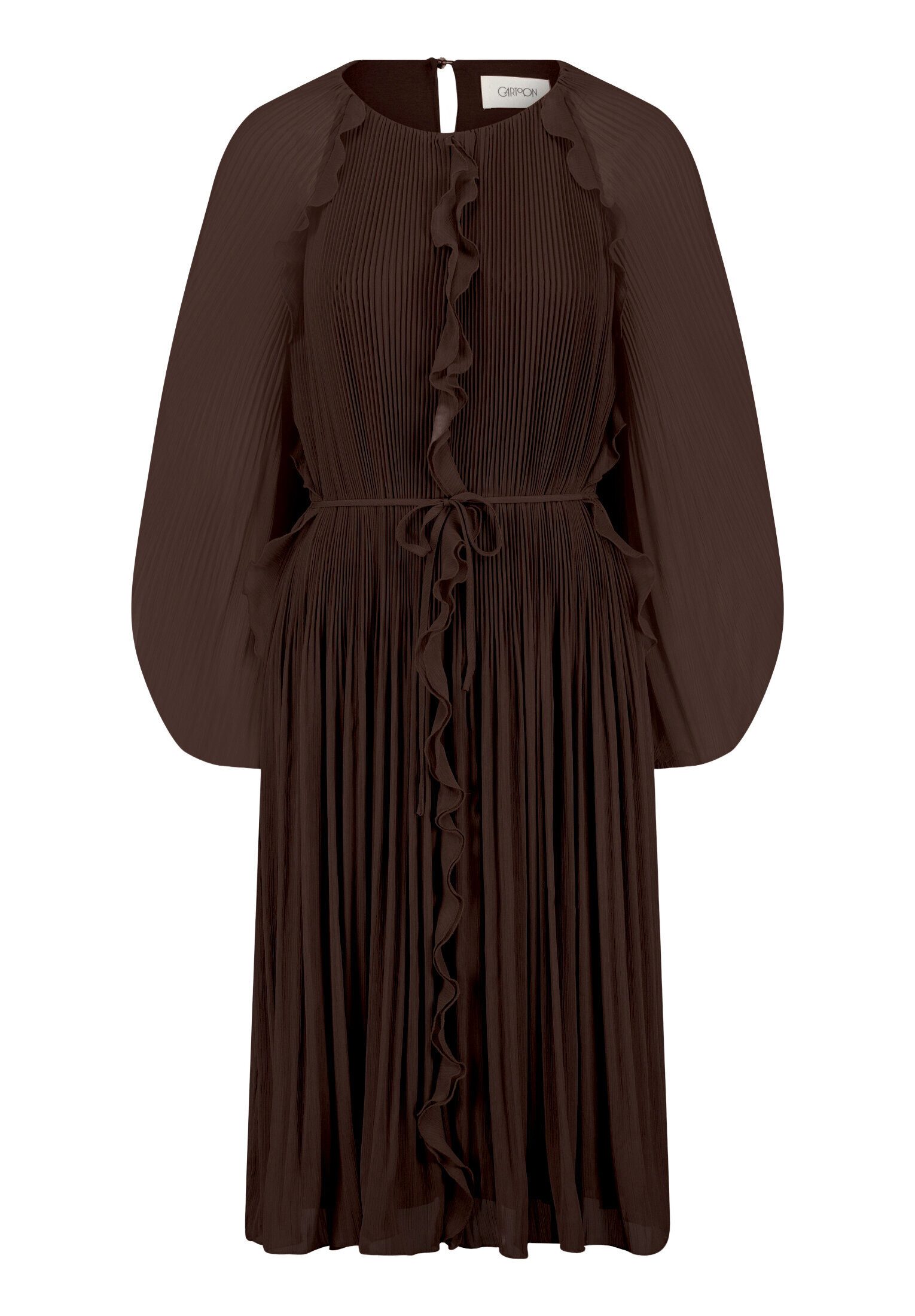 Cartoon Chiffonkleid Damen mit Rüschen