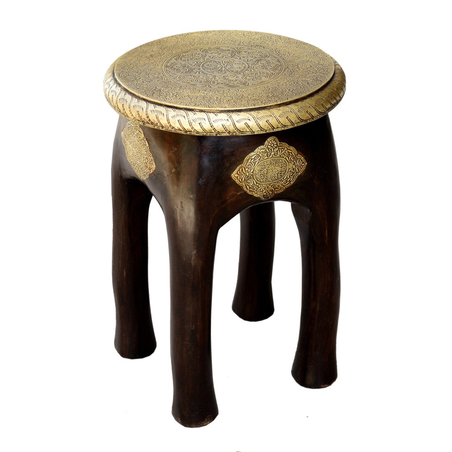 Casa Moro Hocker Orientalischer Sitzhocker Kamala H 45 x Ø 34 cm rund aus M günstig online kaufen