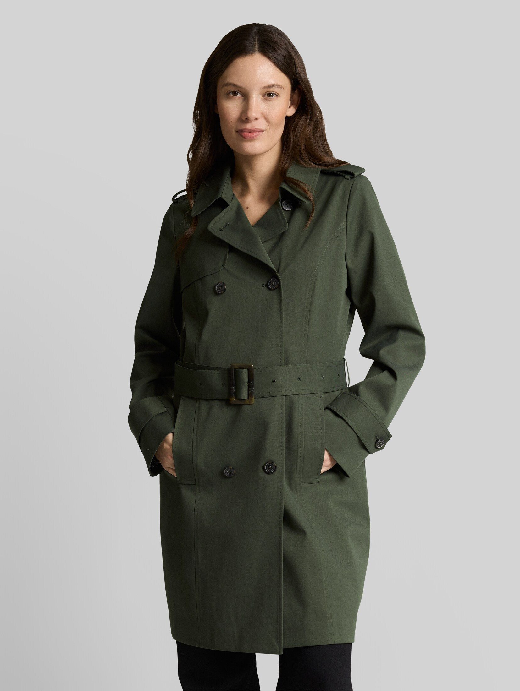 TOM TAILOR Kurzmantel Jacken Trenchcoat aus wasserabweisendem Material