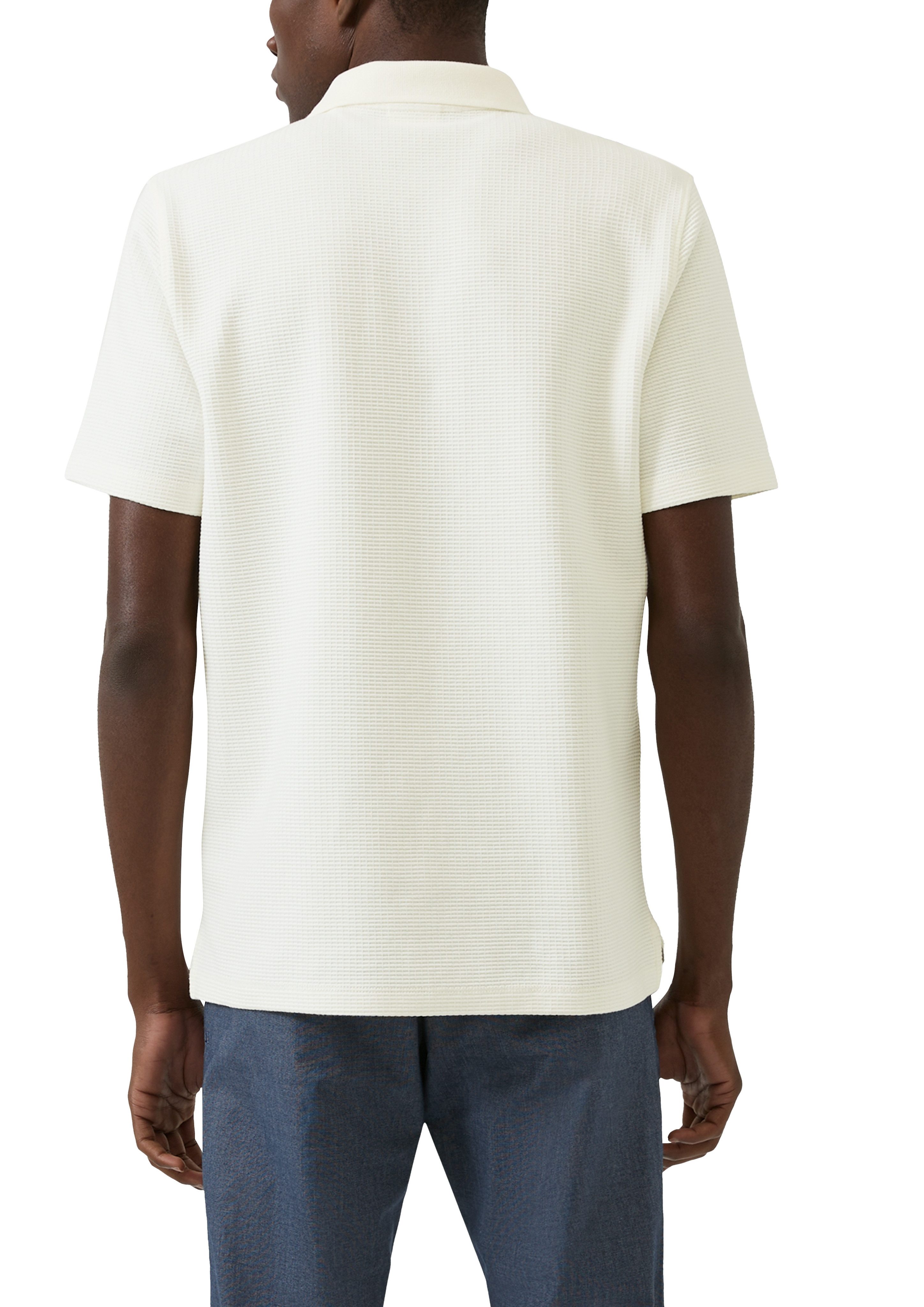s.Oliver Poloshirt in Waffle-Optik günstig online kaufen