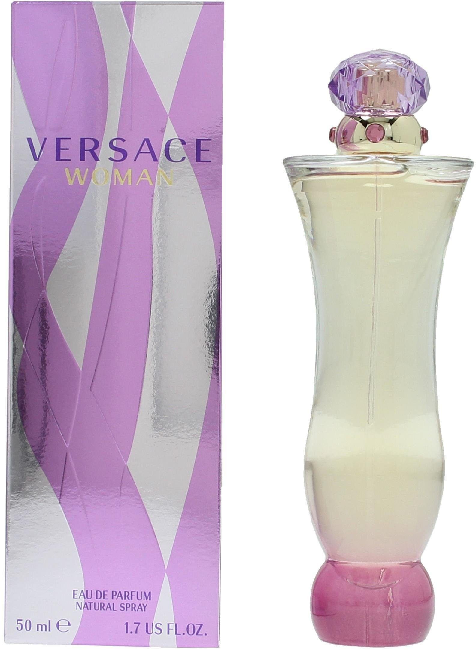 Versace Eau de Parfum Woman, Orientalischer Duft mit Jasmin, Himbeere, Lotos und Bernstein.
