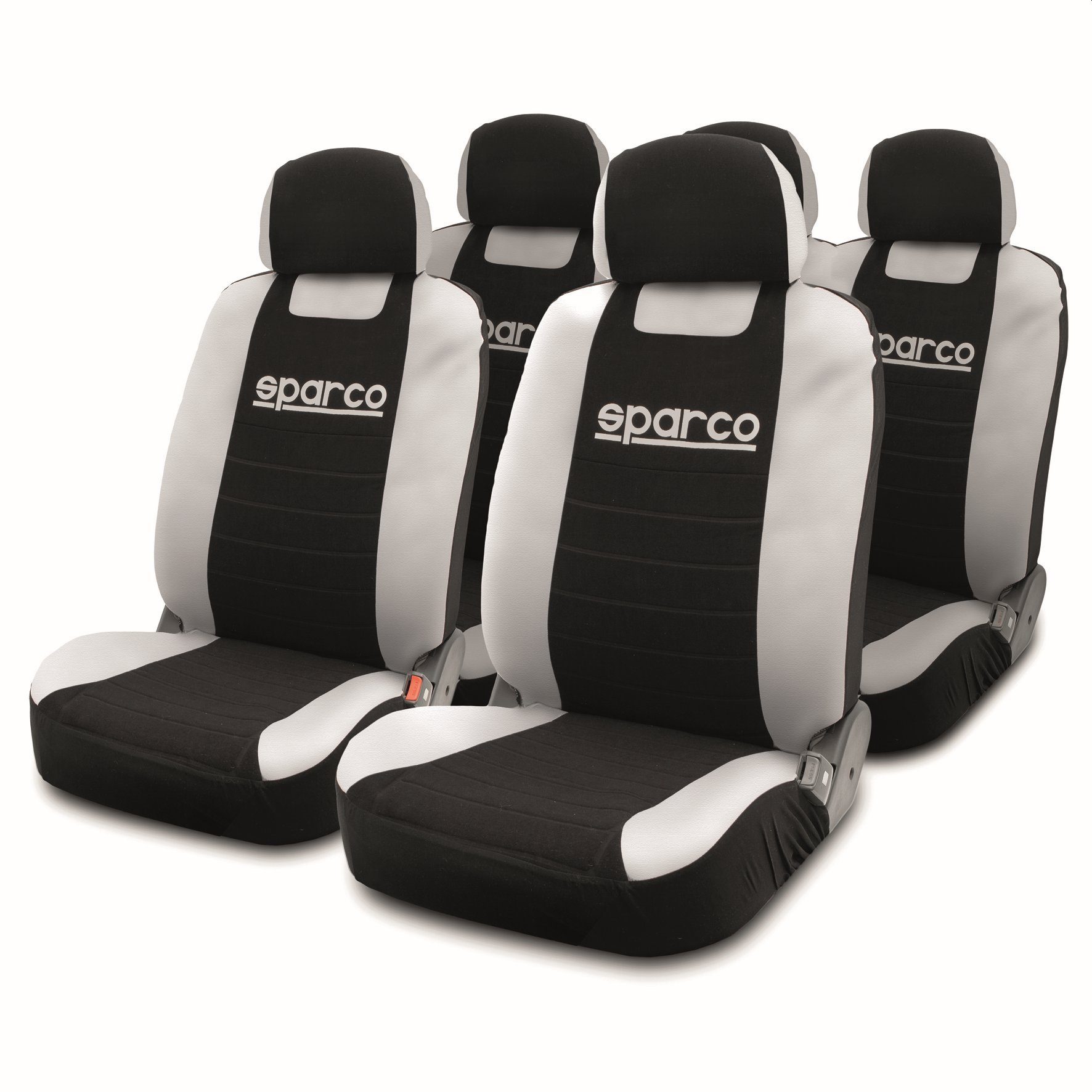 SPARCO Sitzkissen Sitzauflage Sitzschoner Universal Schwarz Grau Auto