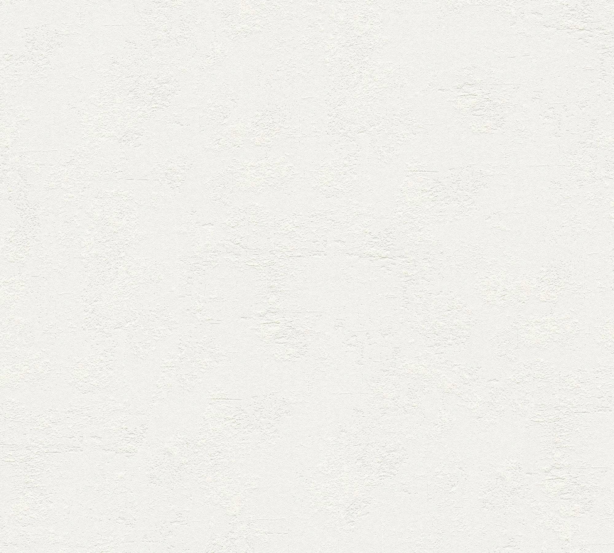 A.S. Création living walls Vliestapete Flavour, einfarbig, uni, Uni Tapete Einfarbig weiß