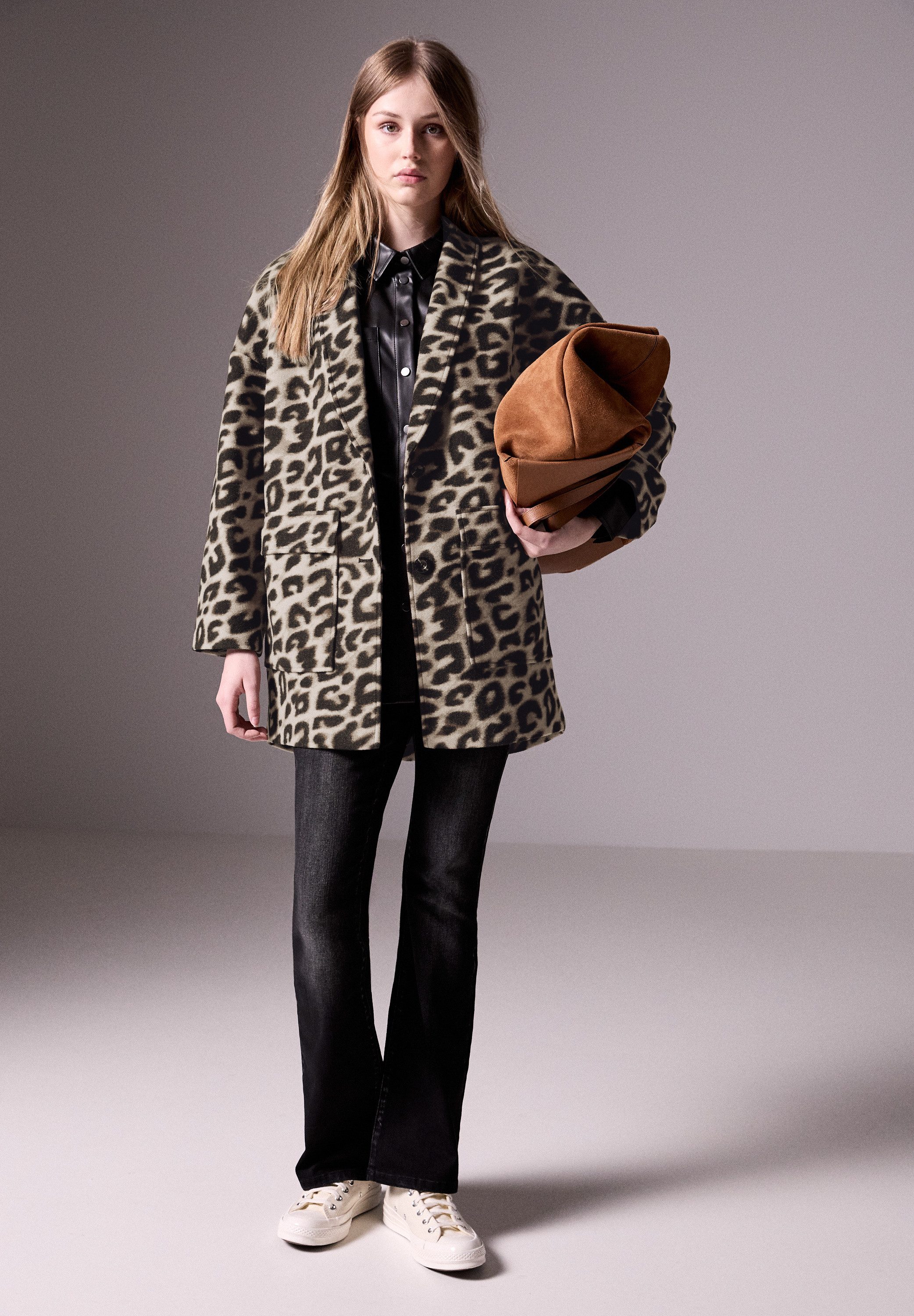 STREET ONE STUDIO Longblazer mit Leo-Muster