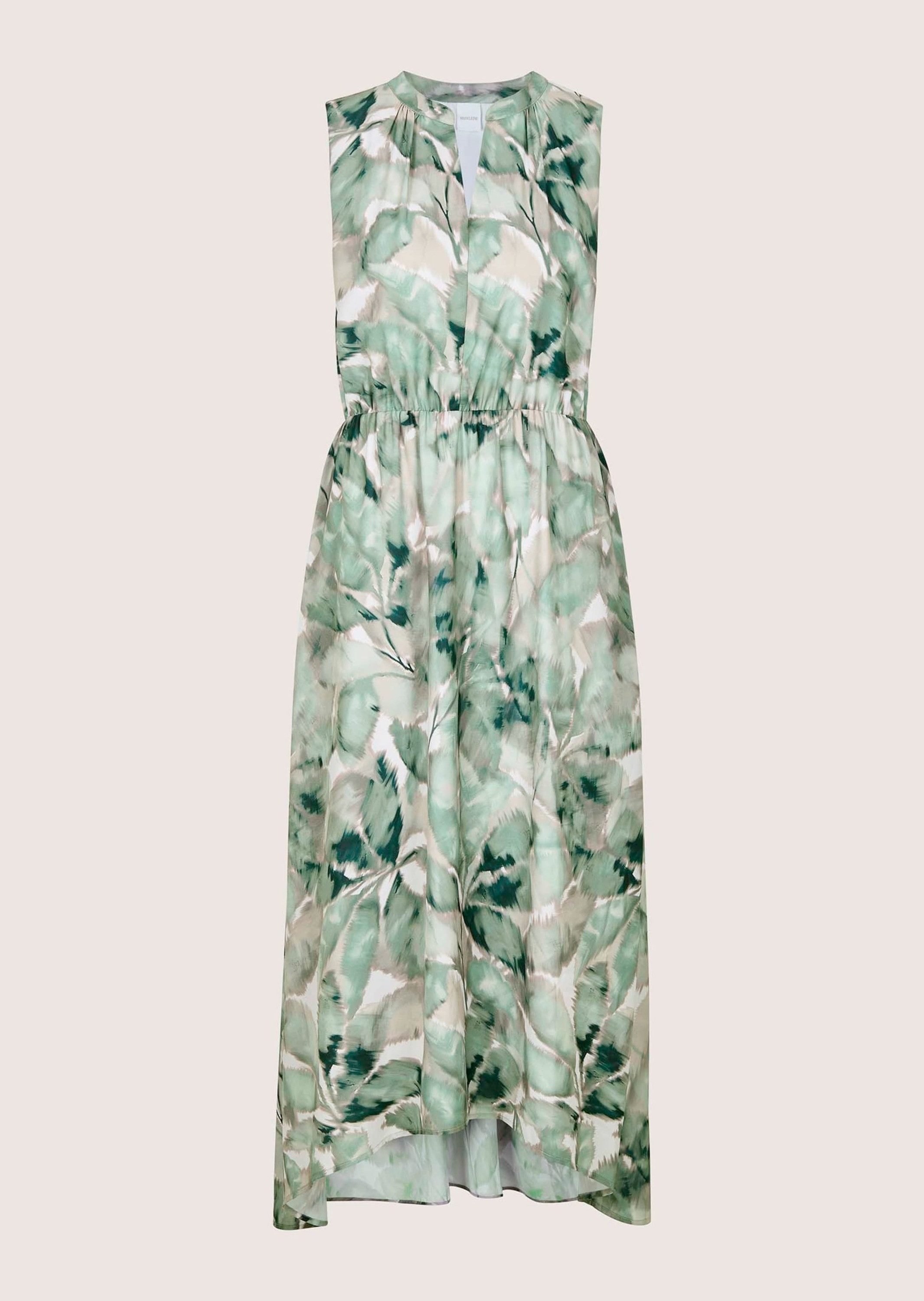 Maxikleid Midikleid mit floralem Muster