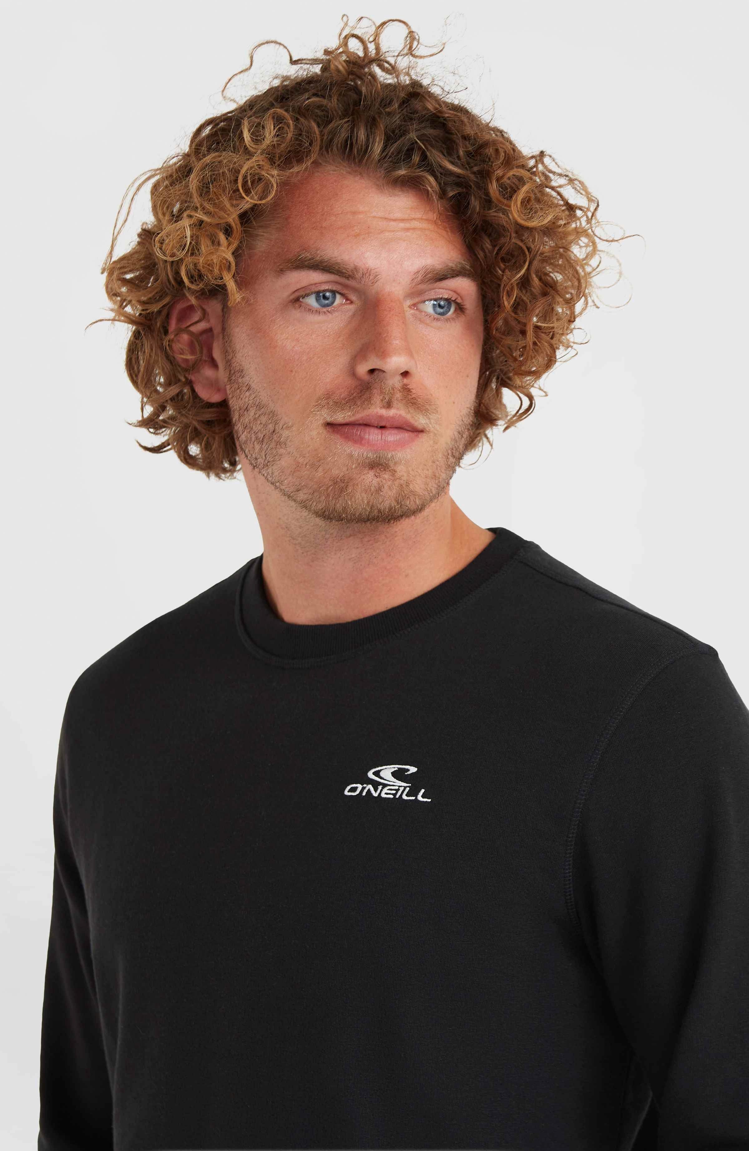 O'Neill Sweatshirt Small Logo Crew Sweatshirt halb gebürstetes Baumwollmischgewebe, atmungsaktives Material