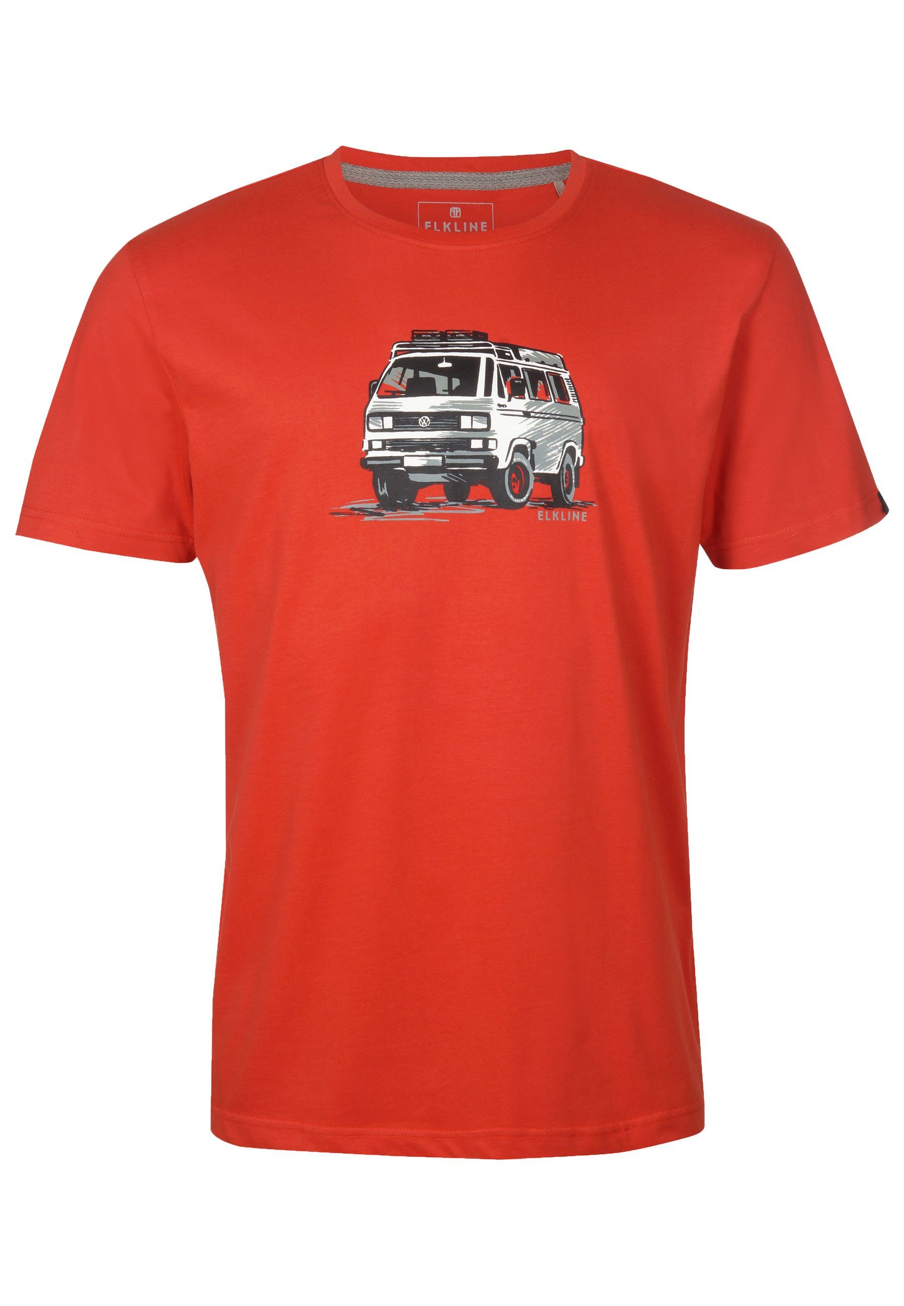 Elkline T-Shirt Gassenhauer VW Retro Bulli Brust Print