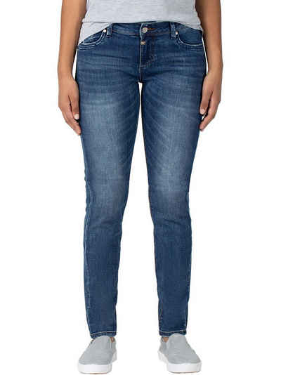 Timezone Slim Fit Serena Jeans High Waist Dark Blue Used Damen Superstretch Hose