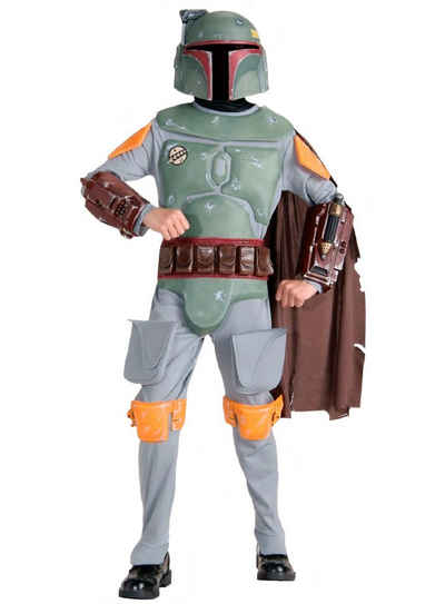 Rubie´s Kostüm Star Wars - Boba Fett Kostüm für Kinder Basic, Mit gepolstertem Overall und Halbmaske zum berühmten Kopfgeldjäger