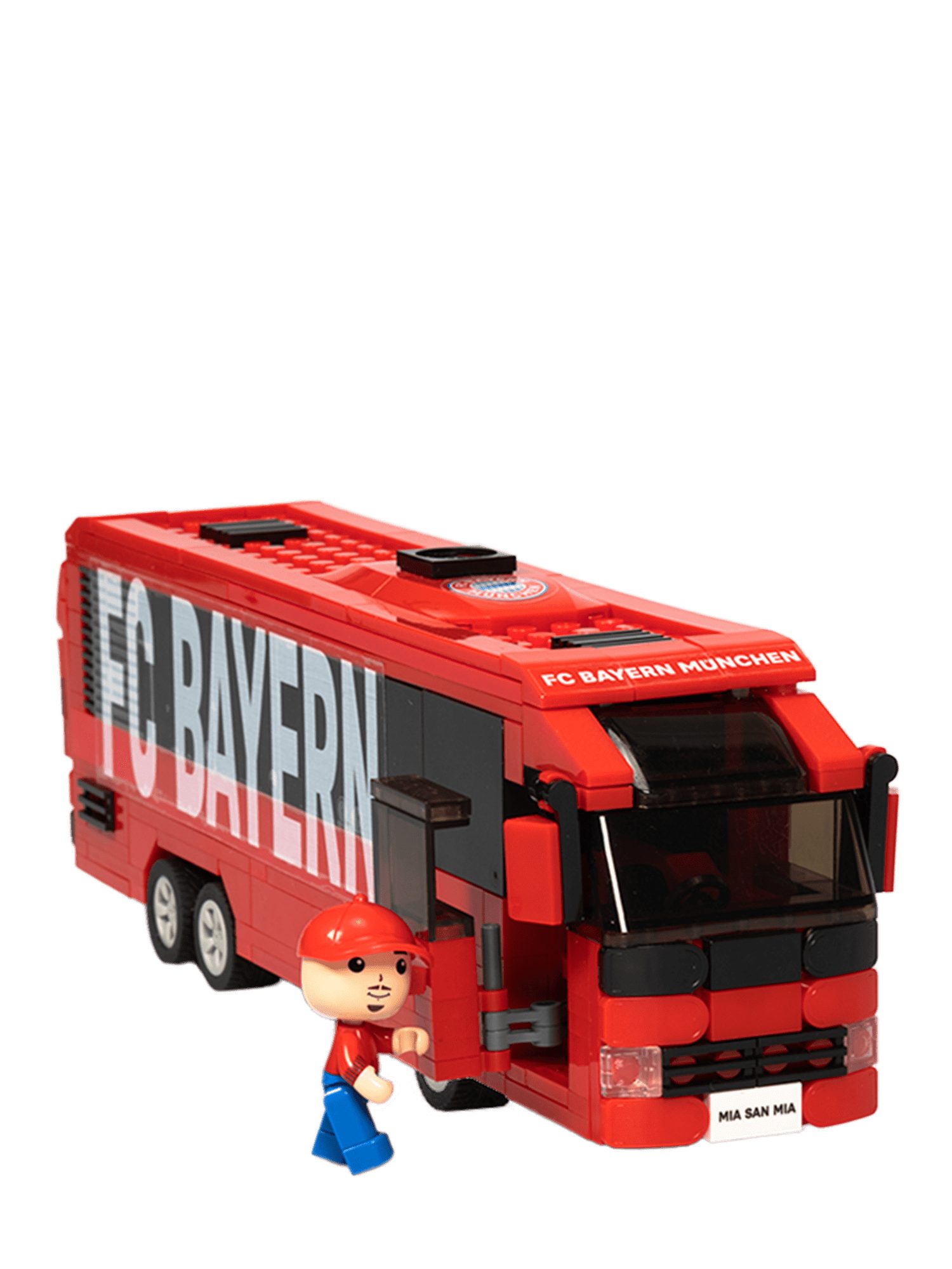 FC Bayern München Spiel FC Bayern München Klemmbausteine Mannschaftsbus (Rot)