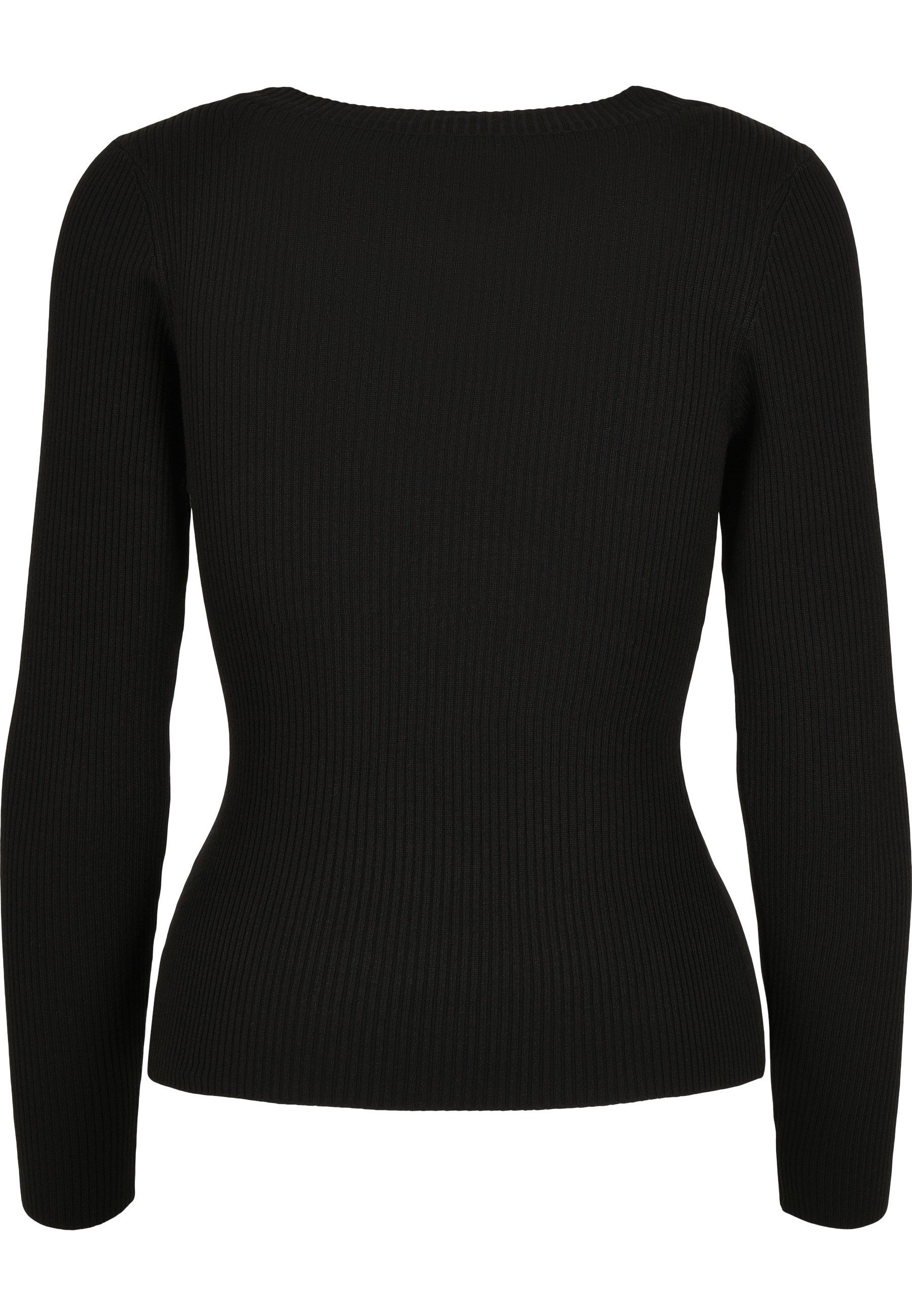 URBAN CLASSICS Sweatshirt Urban Classics Damen Ladies Wide Neckline Sweater (1-tlg)