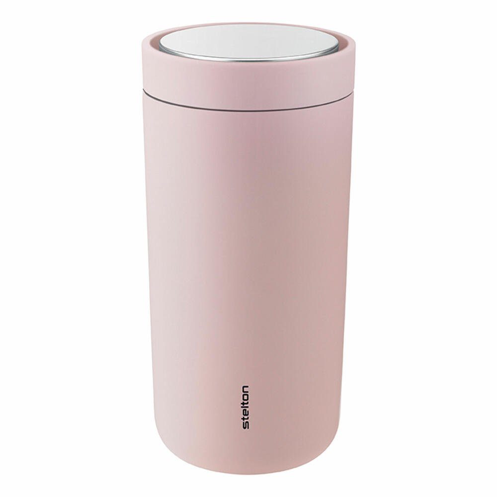Stelton Thermobecher To Go Click Soft Rose 400 ml, Edelstahl