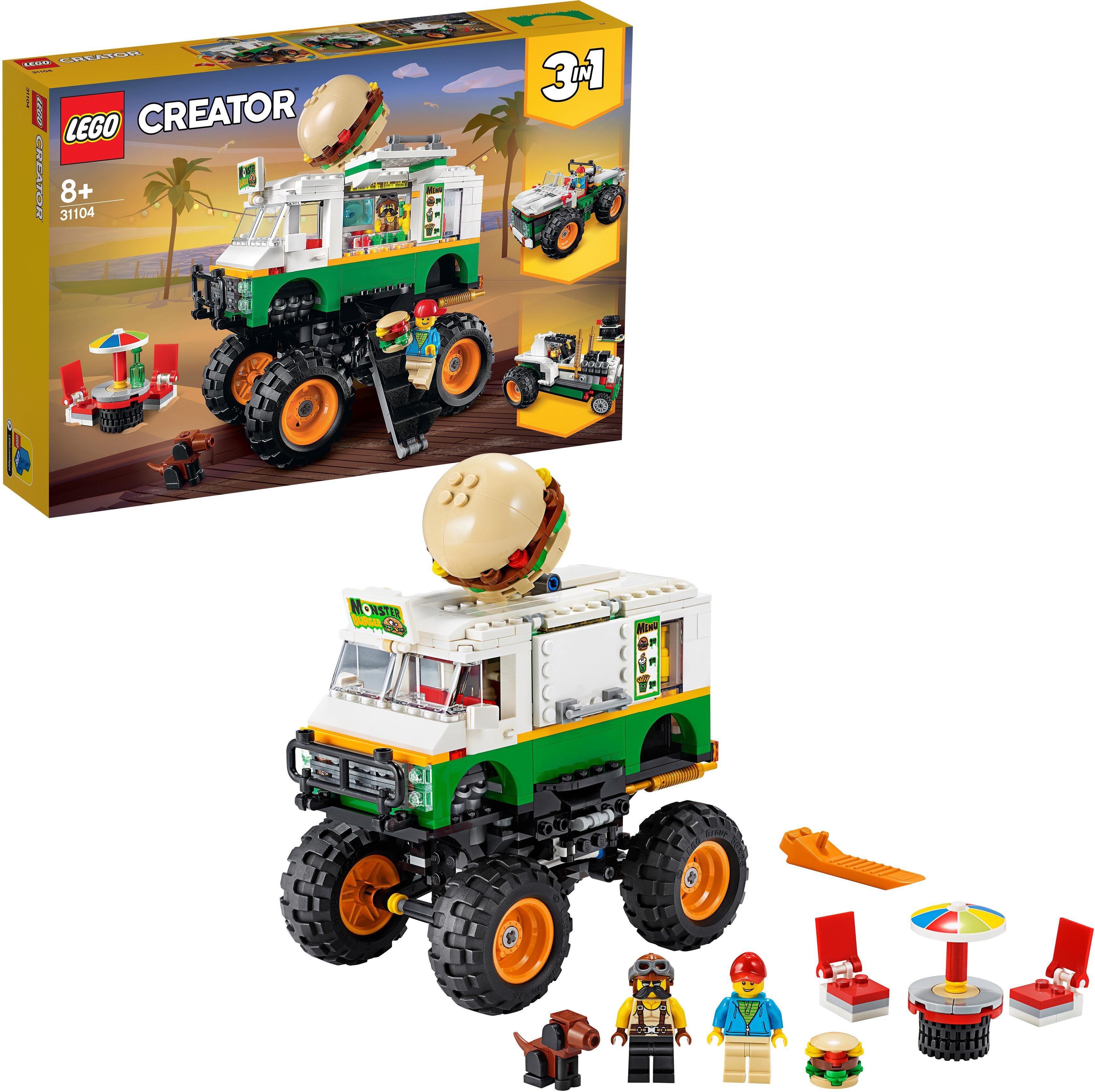 Image of LEGO 31104 Burger-Monster-Truck Bausatz, Mehrfarbig