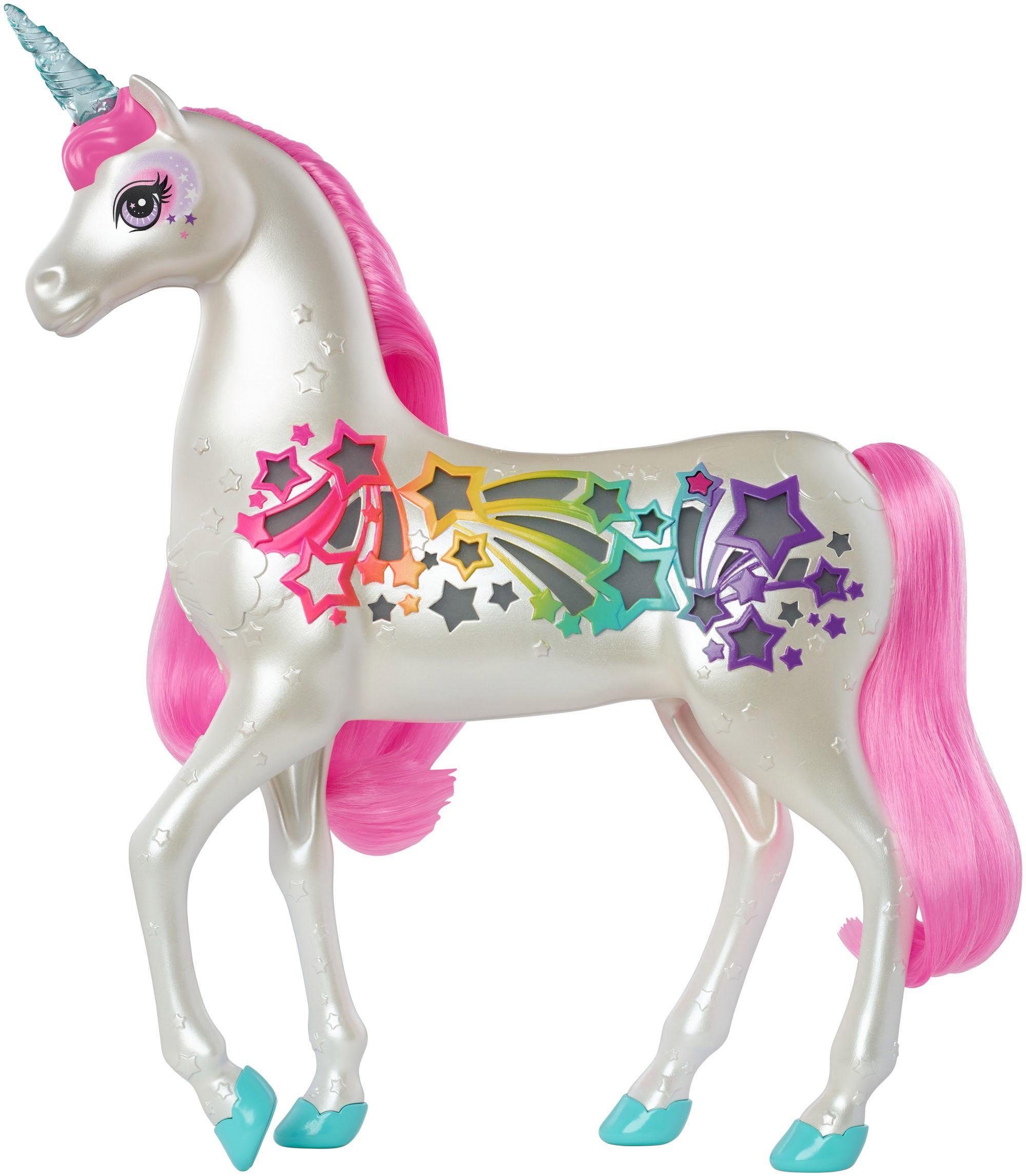 Image of Barbie Spielfigur »Dreamtopia Regenbogen-Königreich Magisches Haarspiel Einhorn«