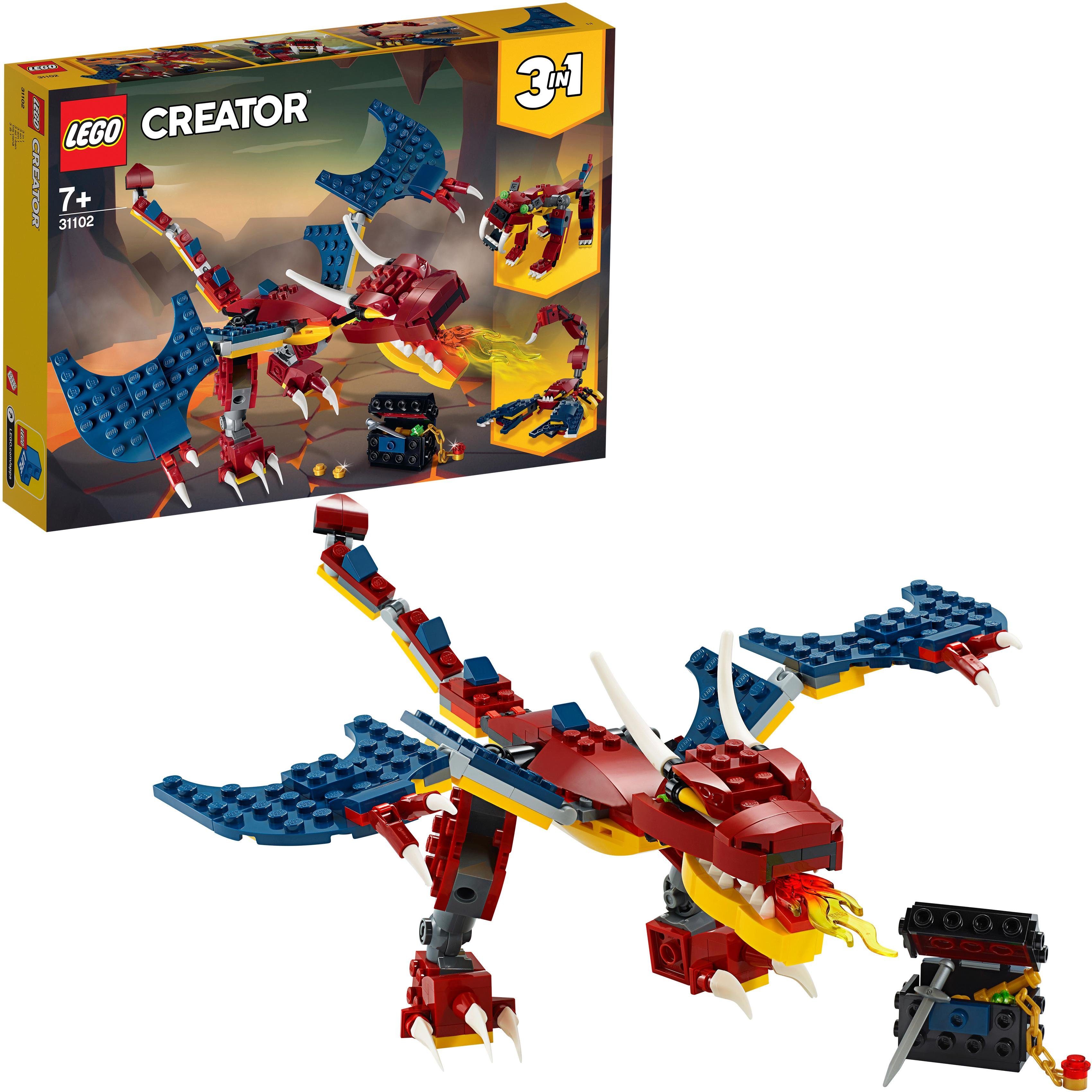 Image of LEGO 31102 Feuerdrache Bausatz, Mehrfarbig