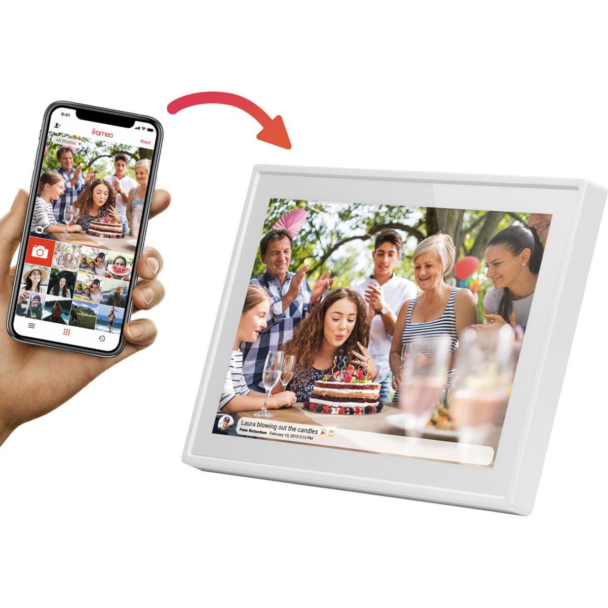 Braun Phototechnik DigiFrame 1019 WiFi 25,7cm (10,1) Digitaler Bilderrahmen