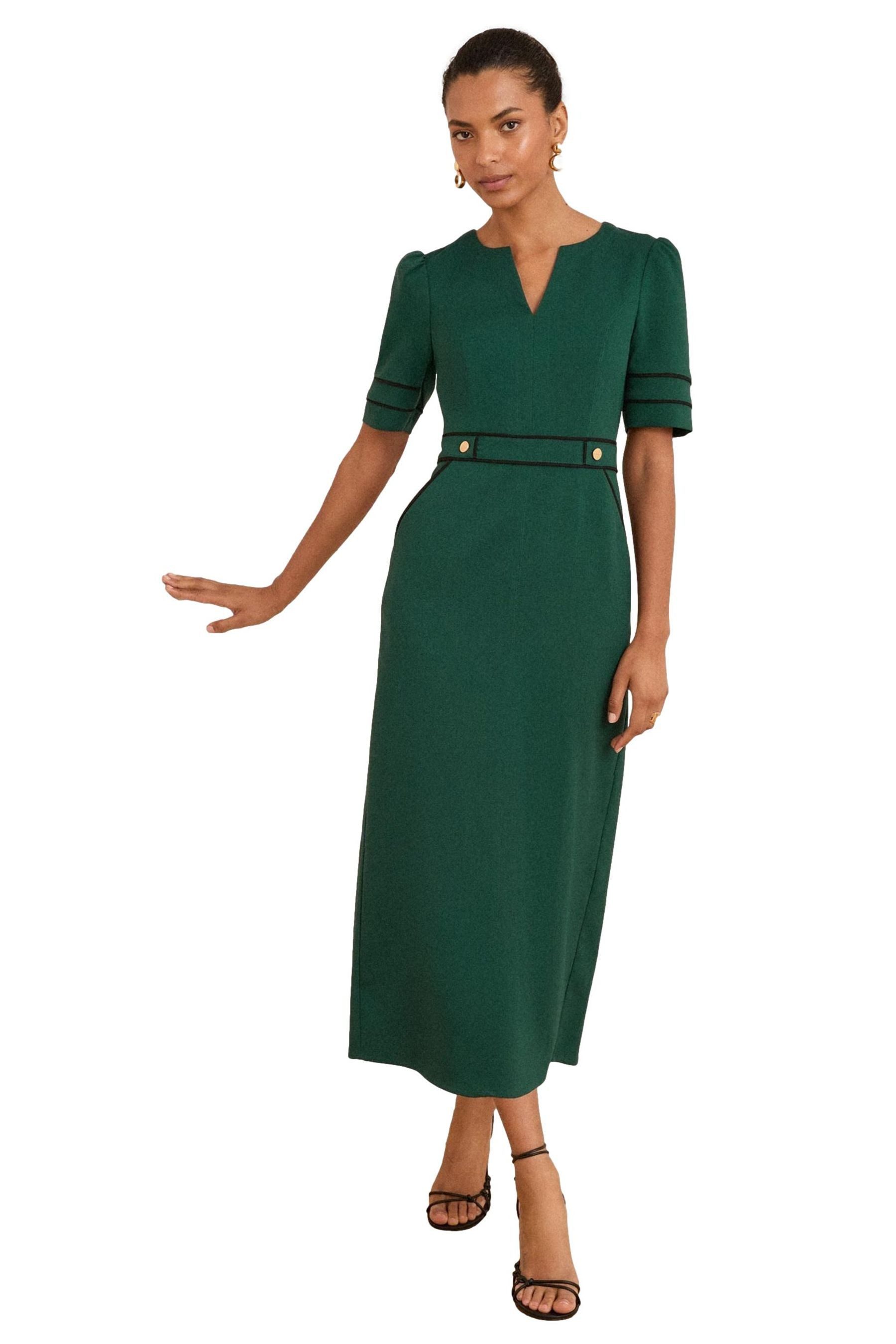 Love & Roses Midikleid Love & Roses Enges Midikleid aus Crêpe (1-tlg) günstig online kaufen