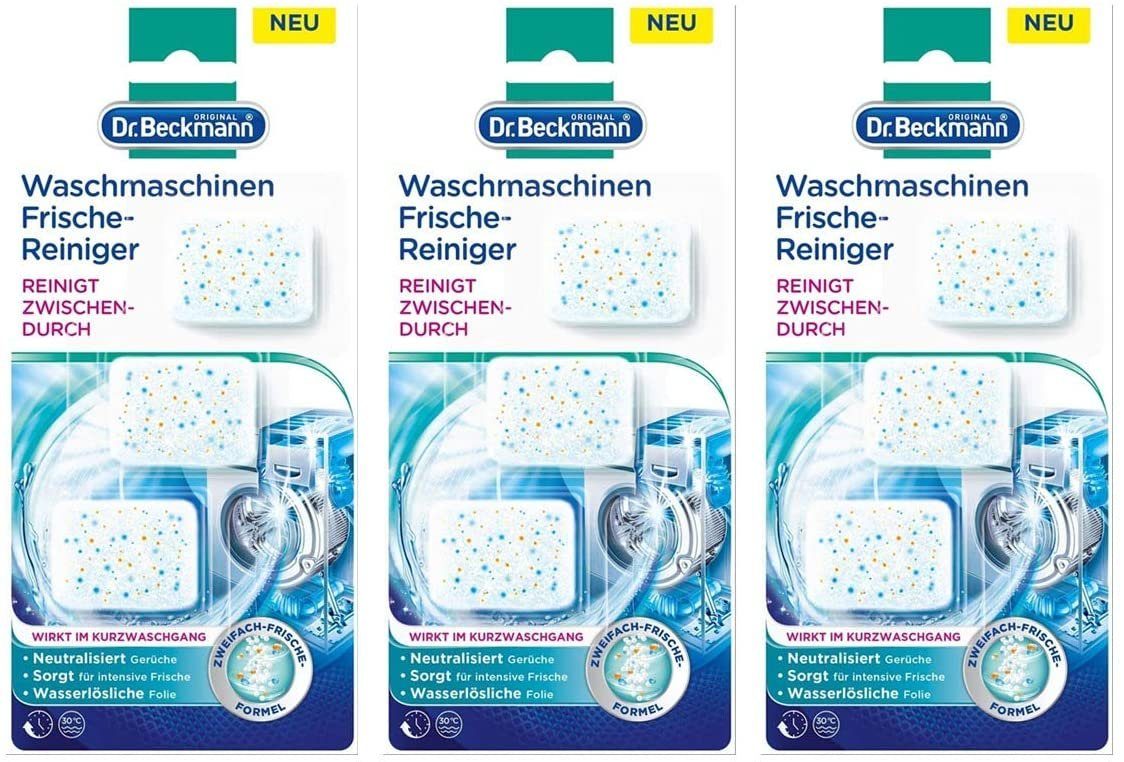 Dr. Beckmann Waschmaschinen Frische-Reiniger, Maschinenreiniger, 9x 20 g  Waschmaschinenpflege (3-St)