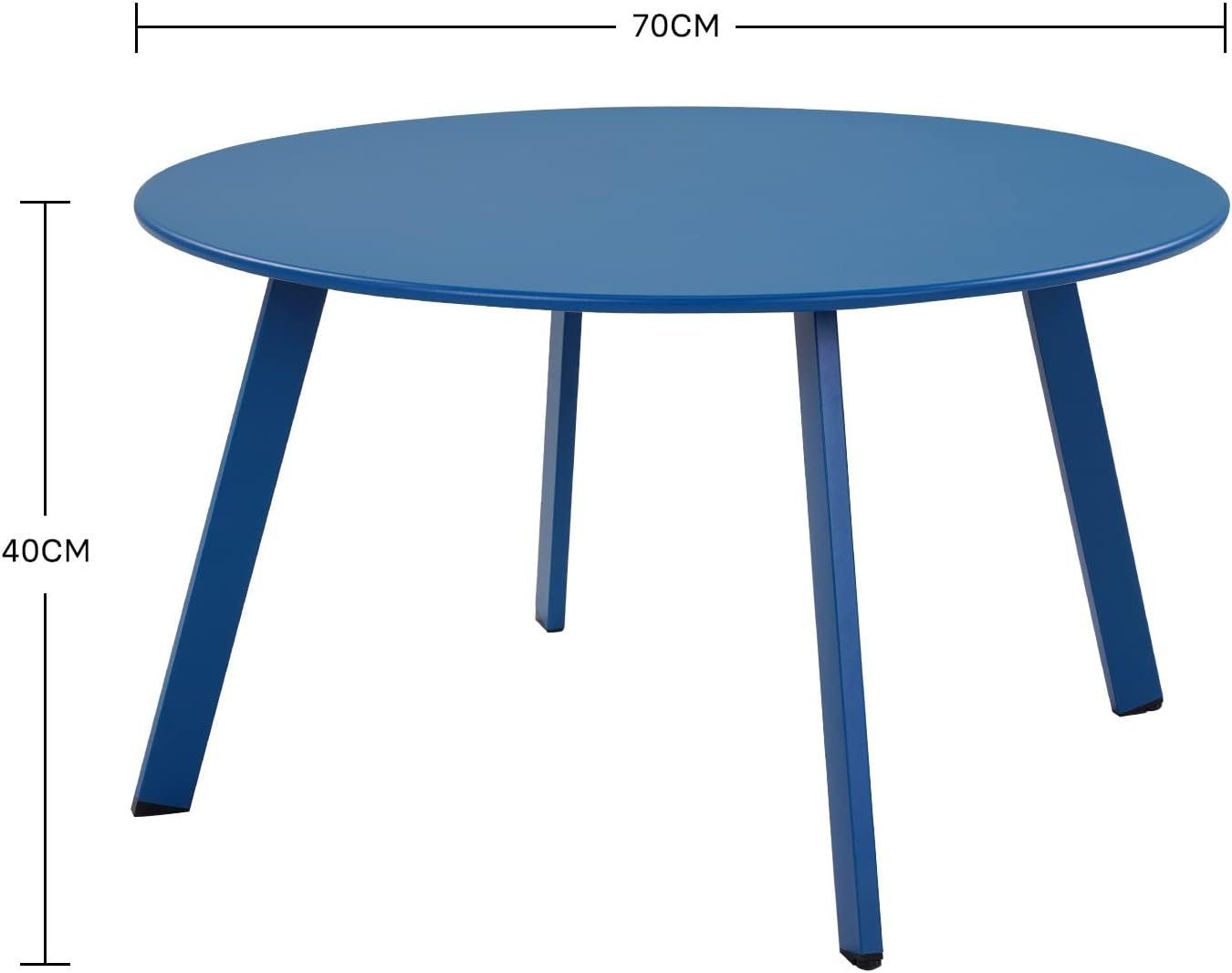 Grand patio Couchtisch Runder Kaffeetisch, Legierter günstig online kaufen