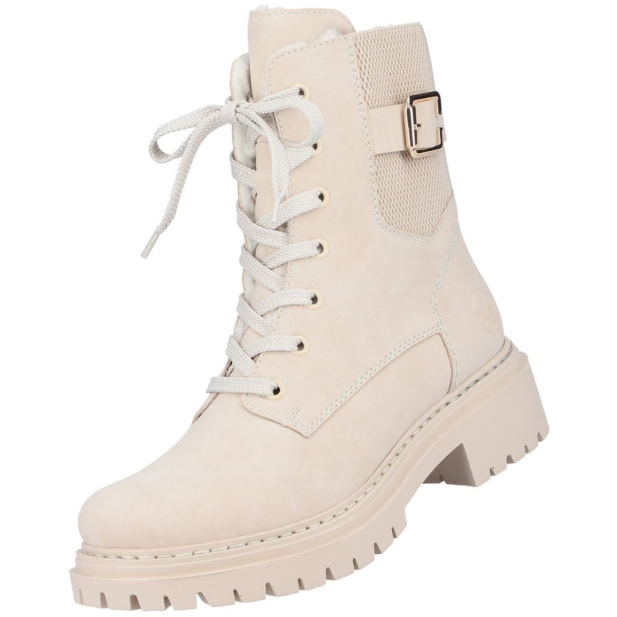 Rieker 72631-62 Stiefelette Boots mit warmem Innenfutter und Zierschnalle