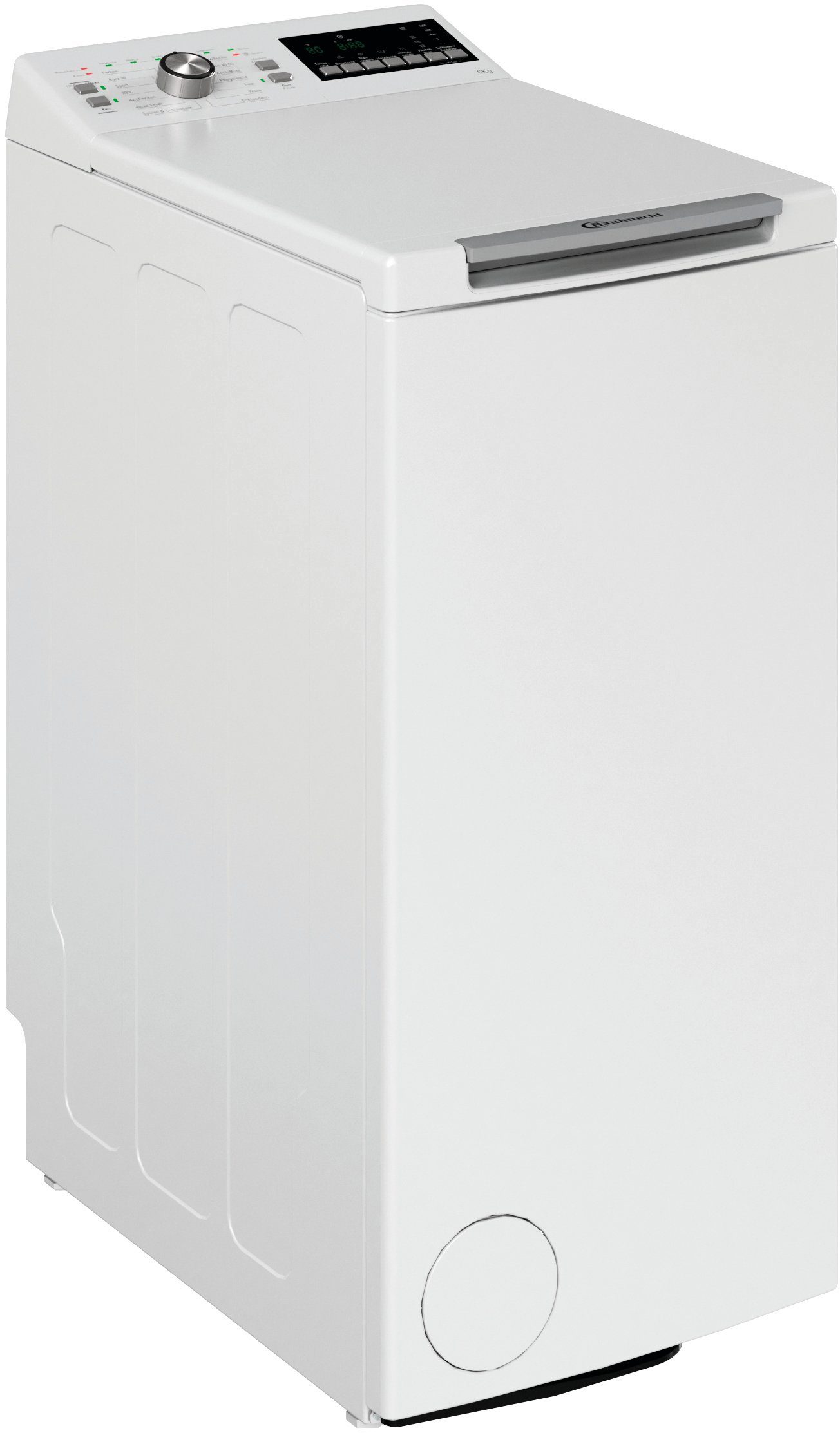 BAUKNECHT Waschmaschine Toplader WAT 6313 C, 6 kg, 1200 U/min, Antiflecken, automatische Trommelpositionierung, Kurz 30 min.