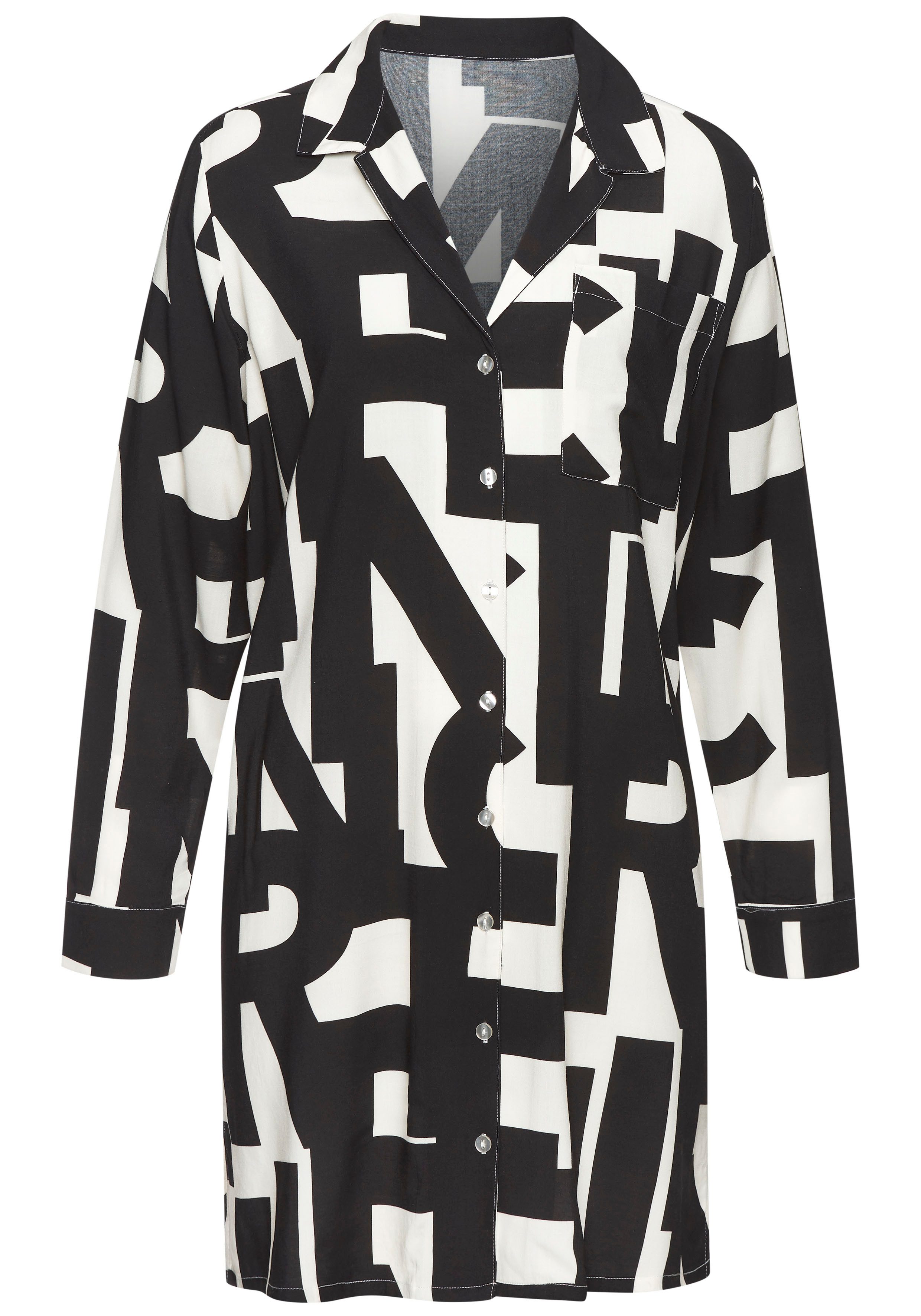 French Connection Nachthemd mit grafischem Muster günstig online kaufen