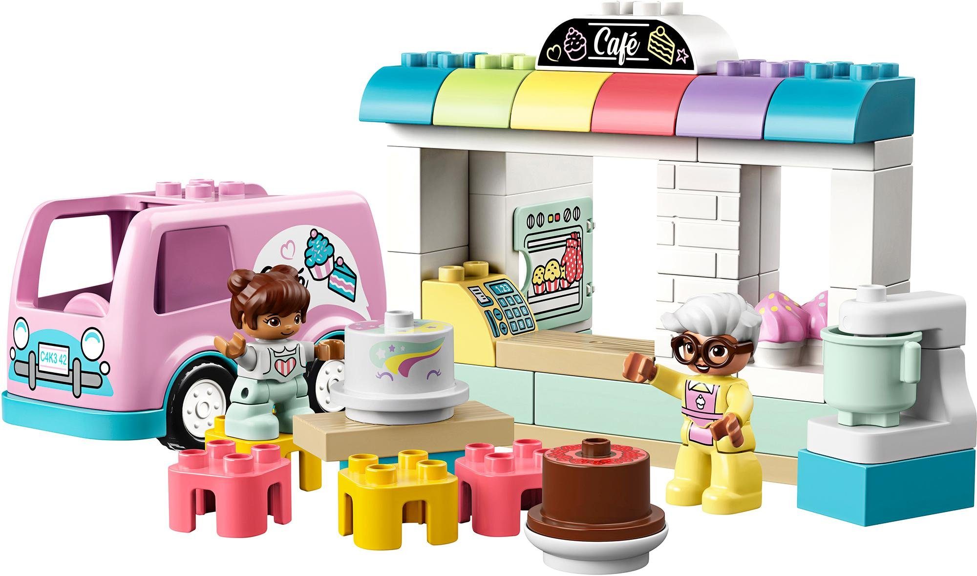 Image of LEGO® Konstruktionsspielsteine »Tortenbäckerei (10928), LEGO® DUPLO® Town«, (46 St), Made in Europe