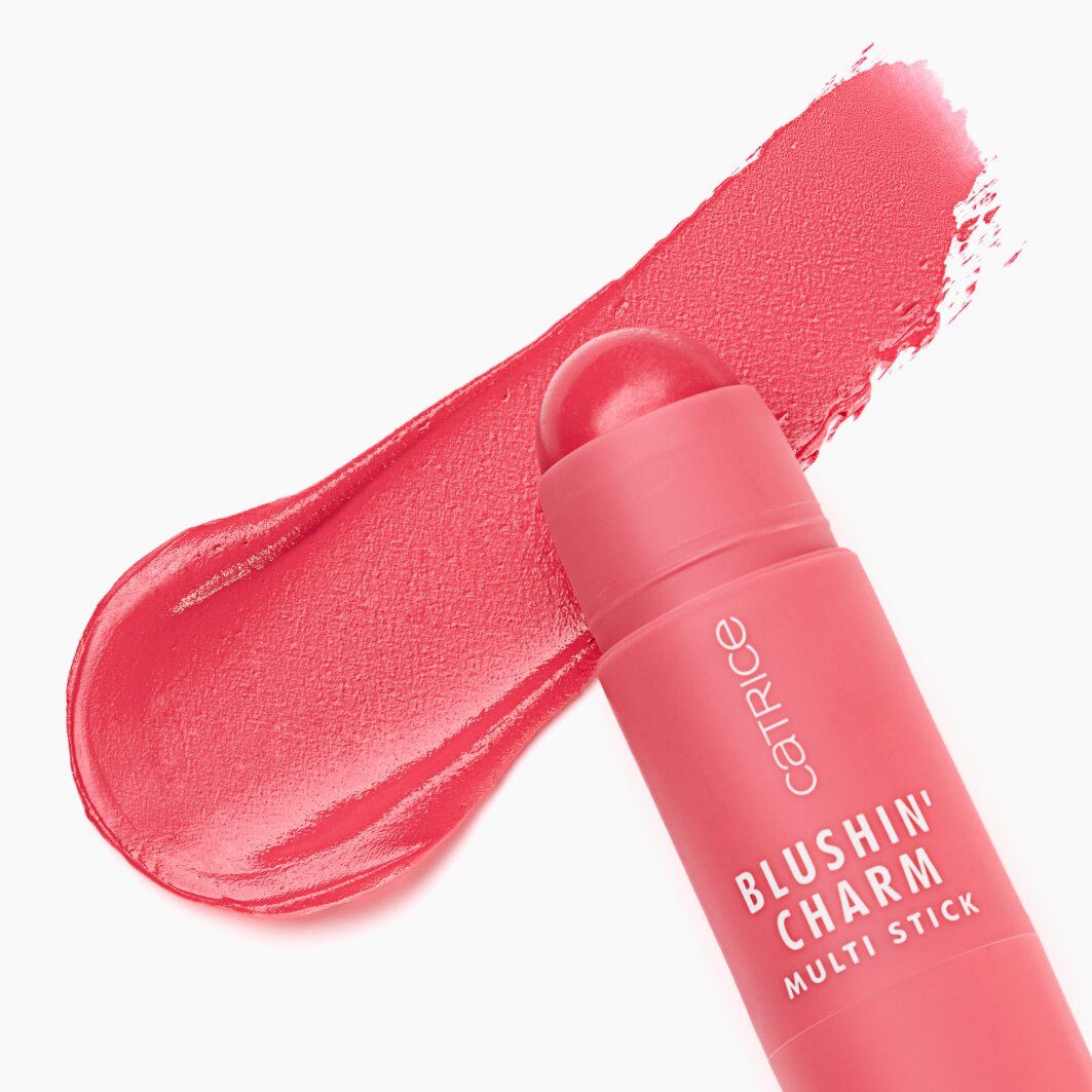 Catrice Rouge Blushin' Charm Multi Stick, 3-tlg., Variable Deckkraft, cremige, nicht klebende Textur, gut verblendbar.