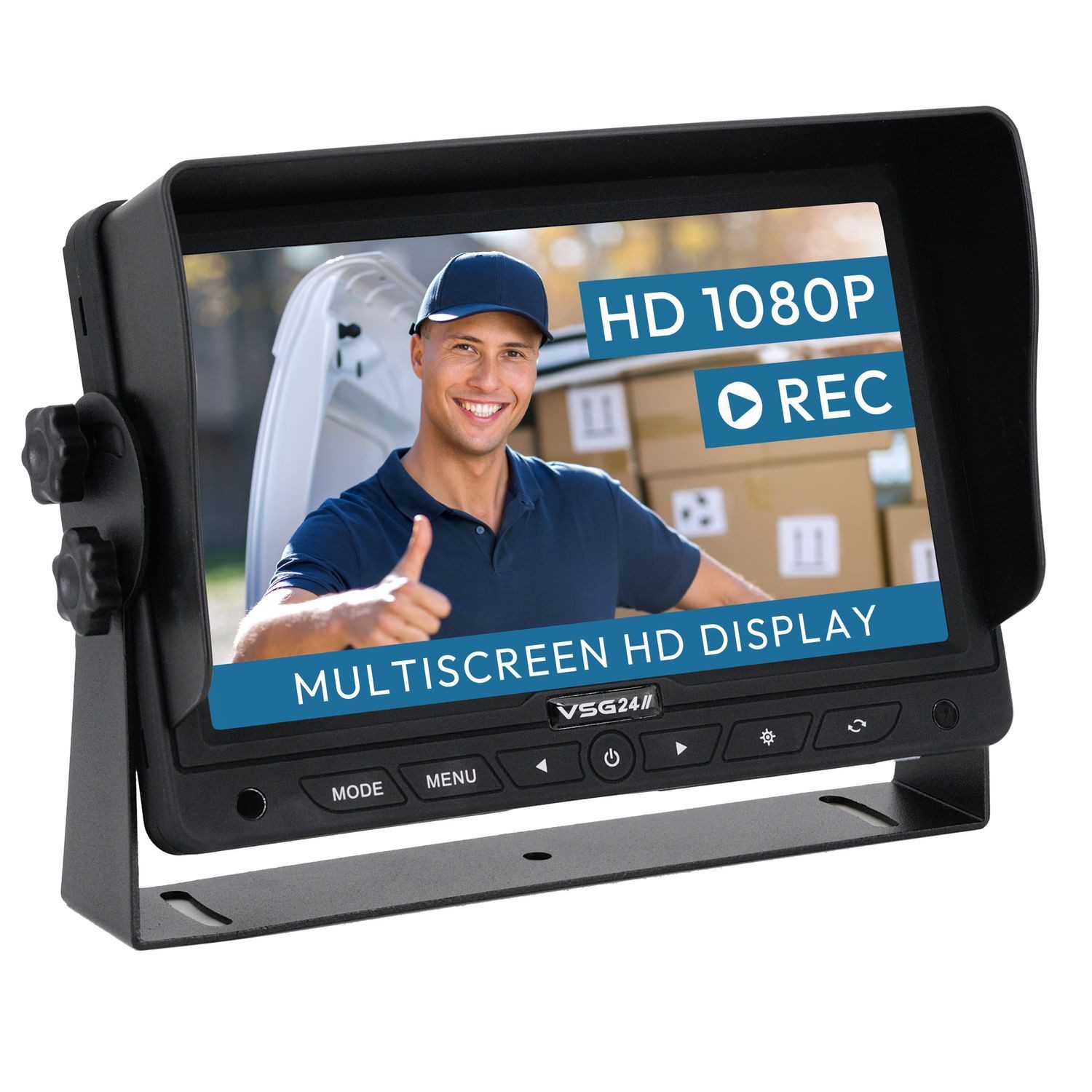 VSG24 7" Rückfahrmonitor MULTISCREEN HD QUAD RM-13161 Rückfahrkamera