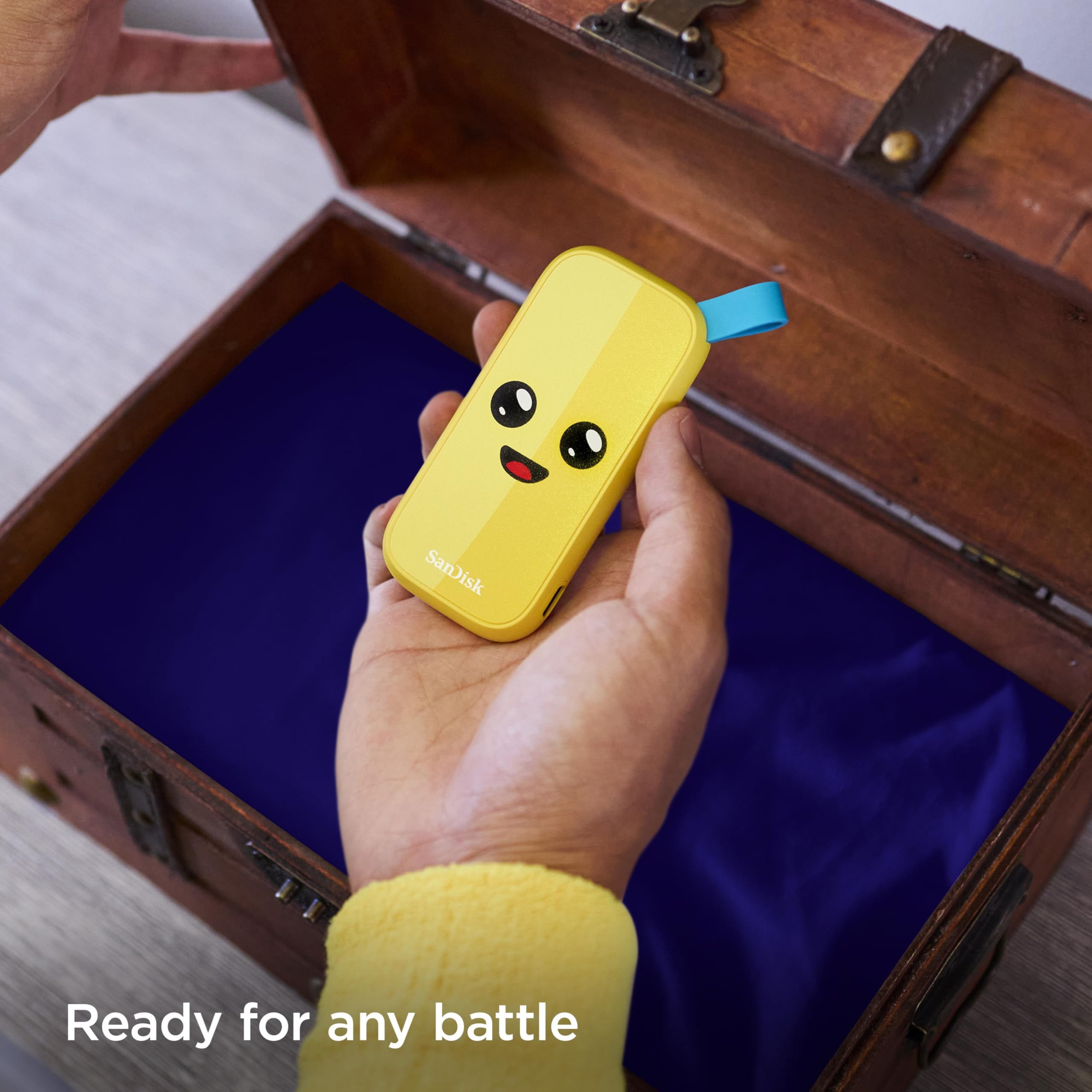 Sandisk SanDisk Fortnite® Peely™ Edition HDD-Festplatte, Mit Peely™ Design, USB Typ-C, 1 TB, Lesegeschwindigkeit 800MB/s