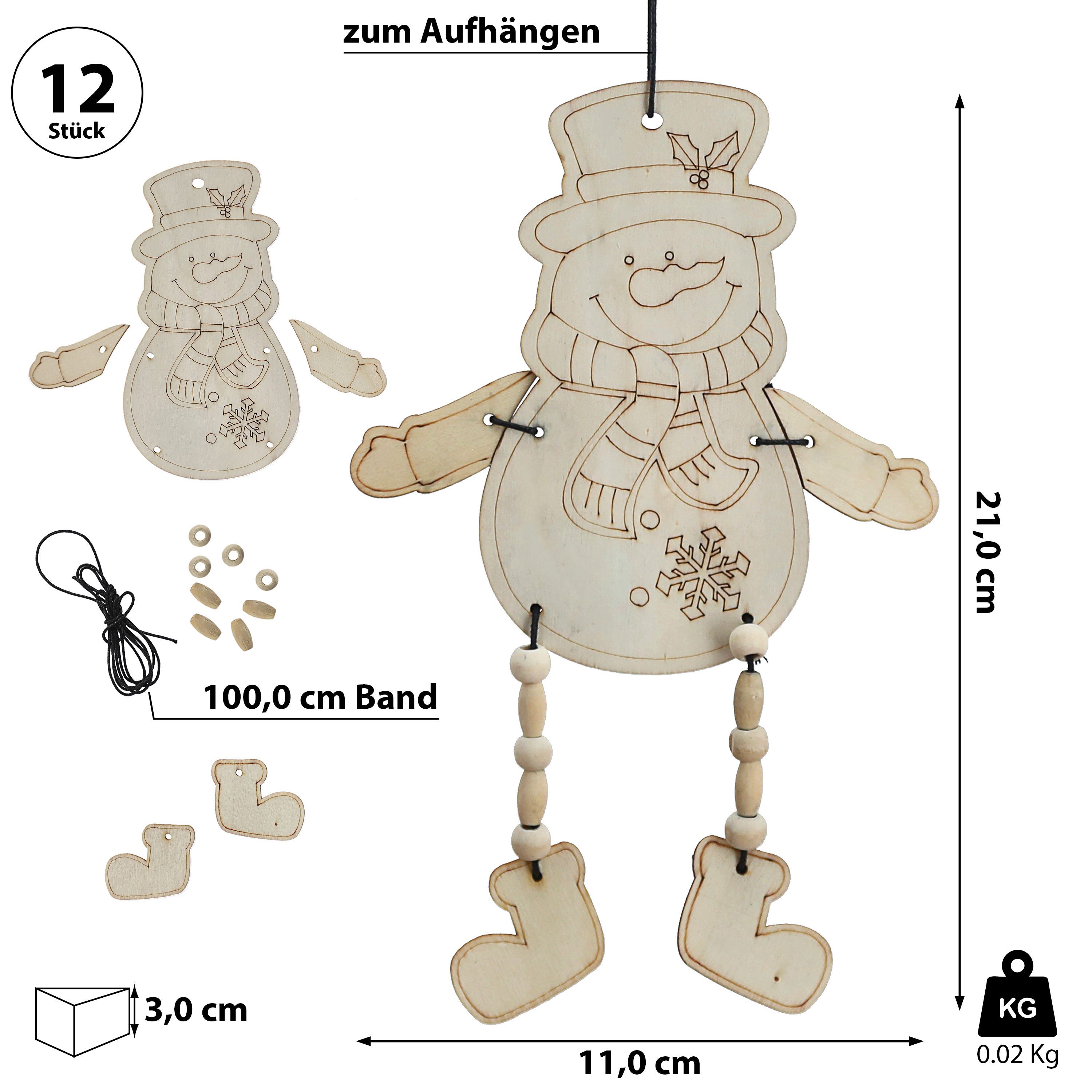 CEPEWA Dekofigur DIY 3D Bastelset Schneemann günstig online kaufen