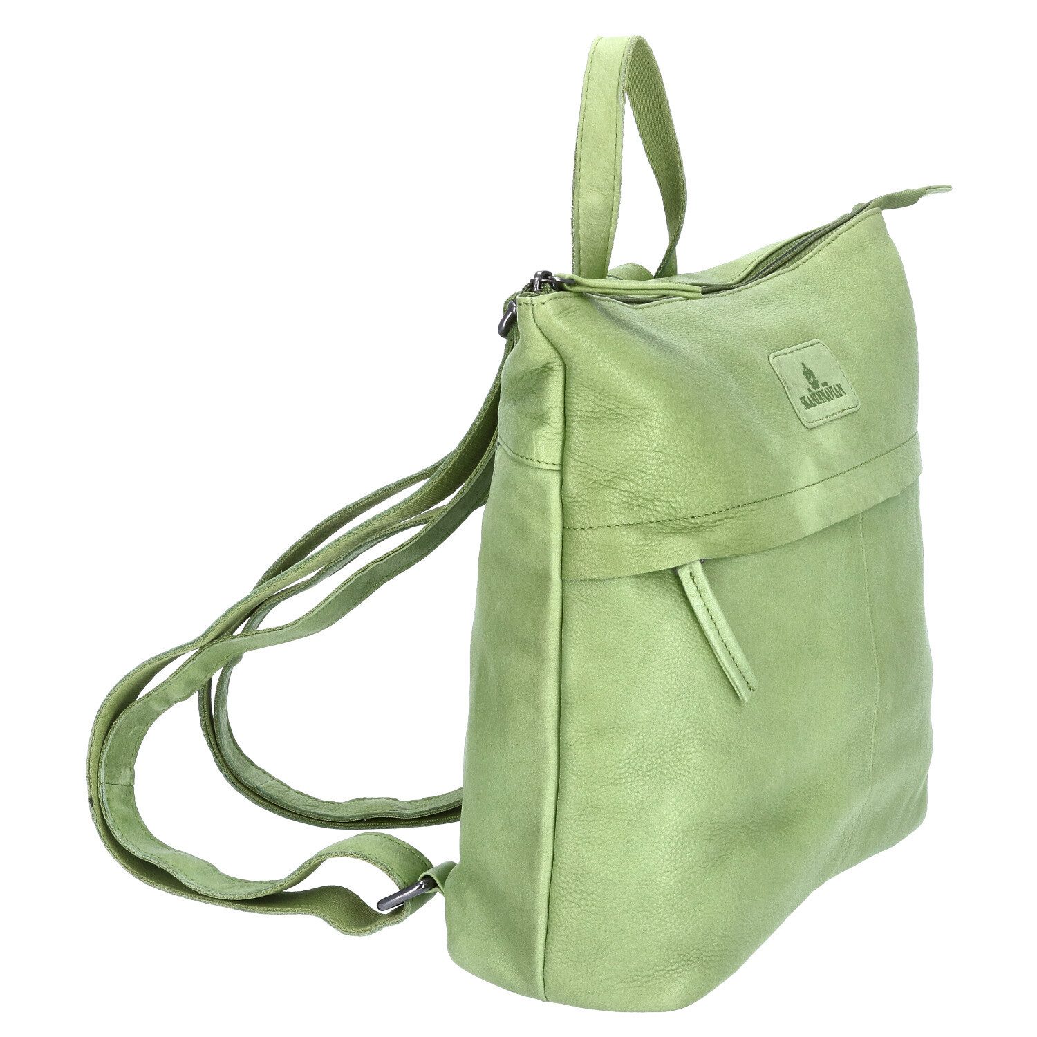 The Skandinavian Brand Freizeitrucksack The Skandinavian Brand Damen Leder Rucksack Green (1-tlg)