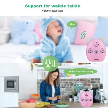 Jioson Babyphone Babyphone VM Pocket mit Zwei-Wege-Sprachfunktion 2,4GHzAudio, mit Zwei-Wege-Sprachfunktion für Babys/Senioren