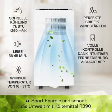 Klarstein Klimagerät Iceblock Ecosmart 7, Klimagerät mobil Air Conditioner Kühlgerät Luftkühler