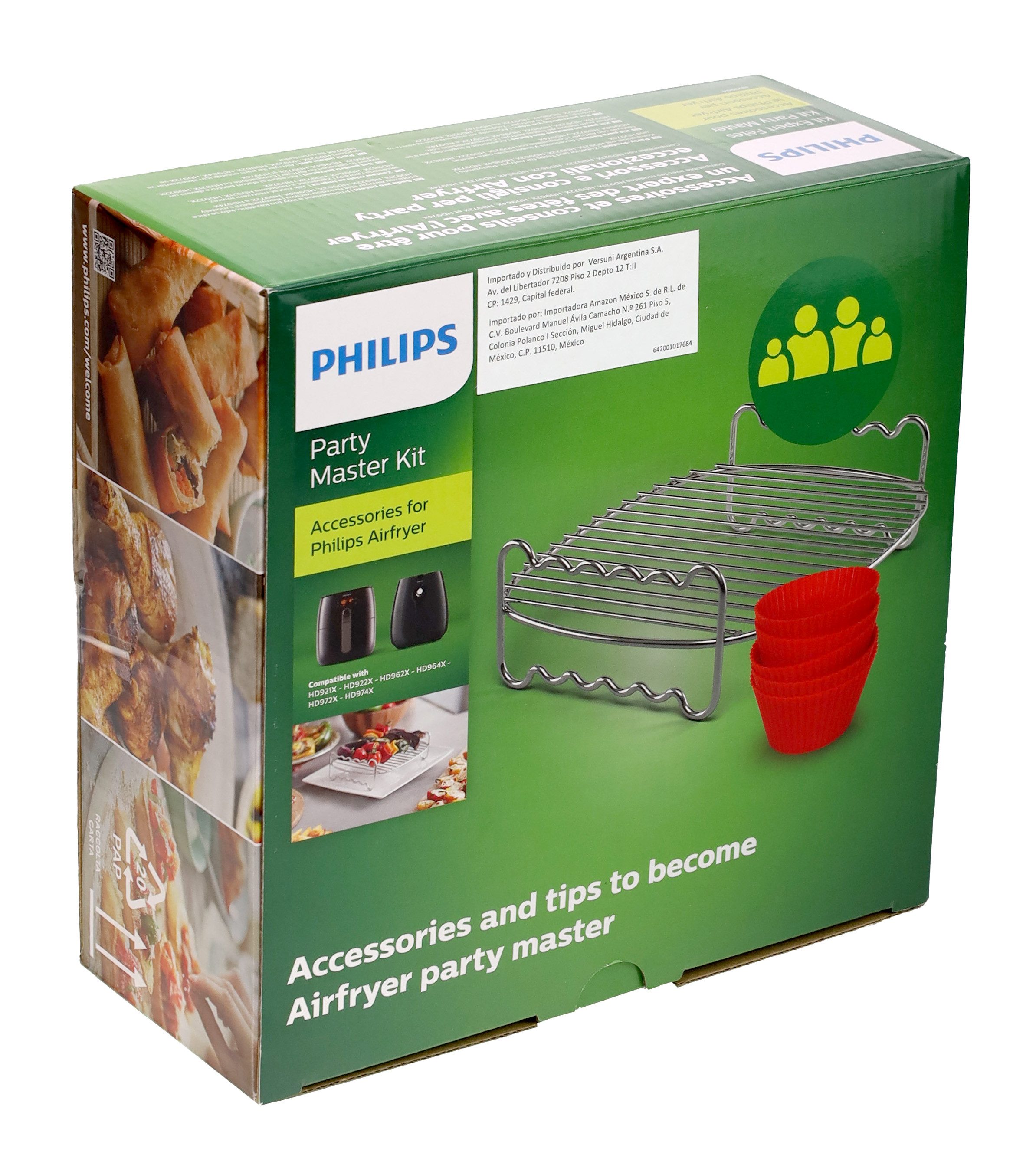 Backeinsatz Philips HD9904/01 Party Profikit (Muffinförmchen) für XL HD9270 Airfry