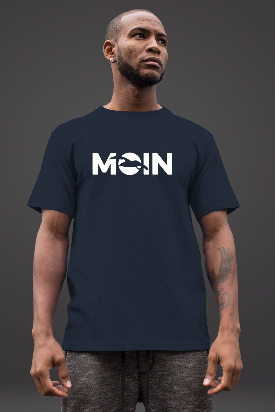 MoonWorks Print-Shirt Herren T-Shirt Moin Möwe Hamburg Nordisch Norden Dial günstig online kaufen