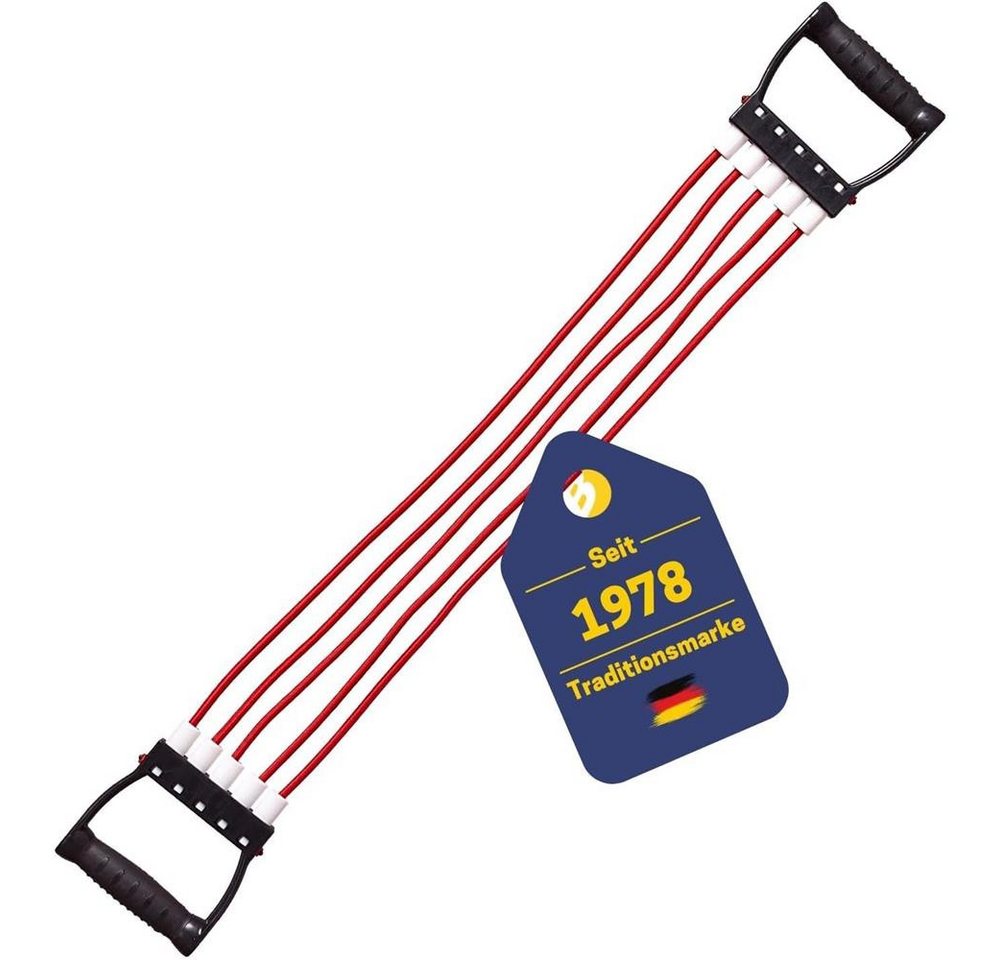 Best Sporting Expander Fitness-Expander mit 5 Zugseilen je 15 kg Zugkraft, 5 Zugseile, je 15 kg, variable Intensität, ergonomische Griffe