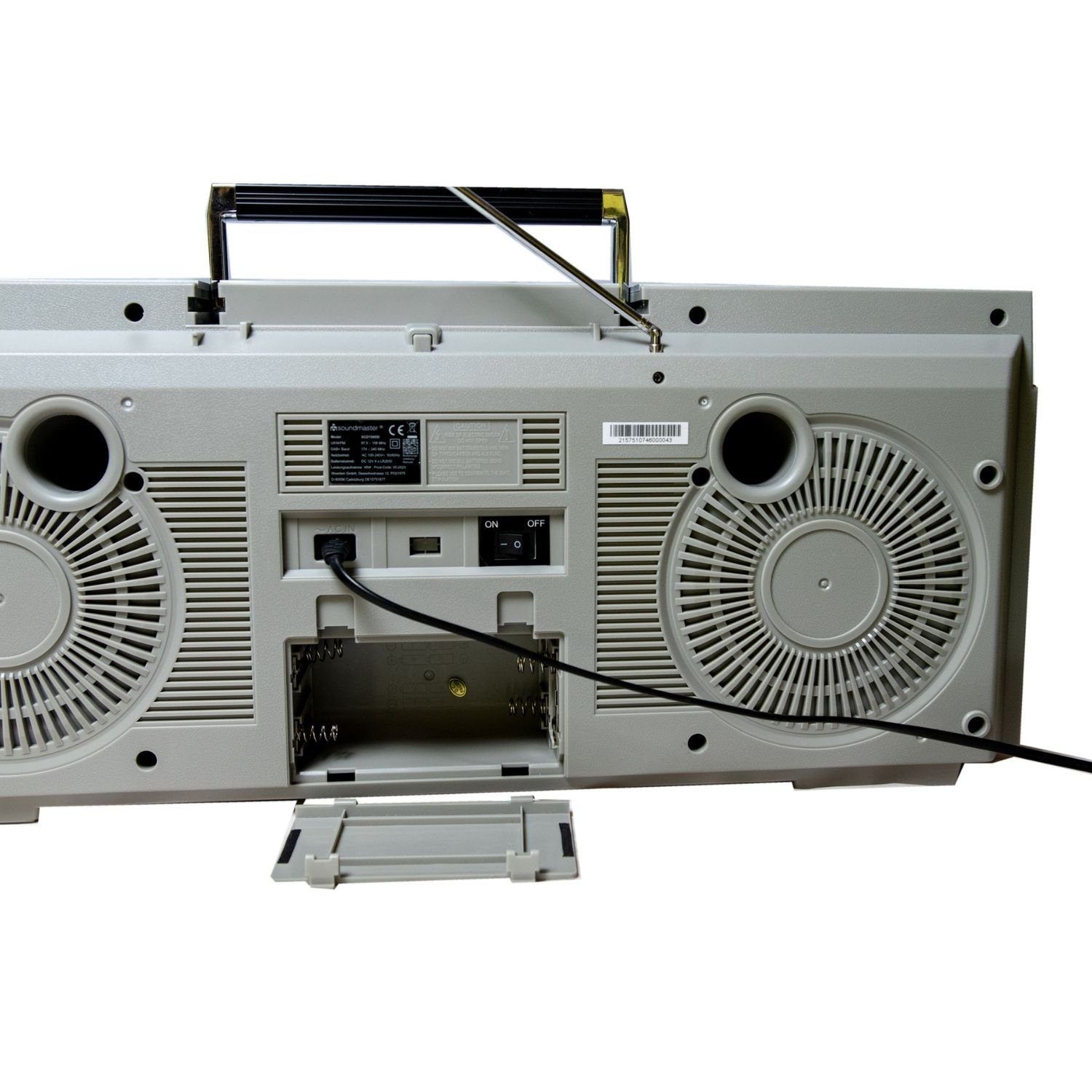 SCD1980SI USB tragbarer CD MP3 Boombox Kassettenrecorder DAB+ Soundmaster Ghettoblaster
