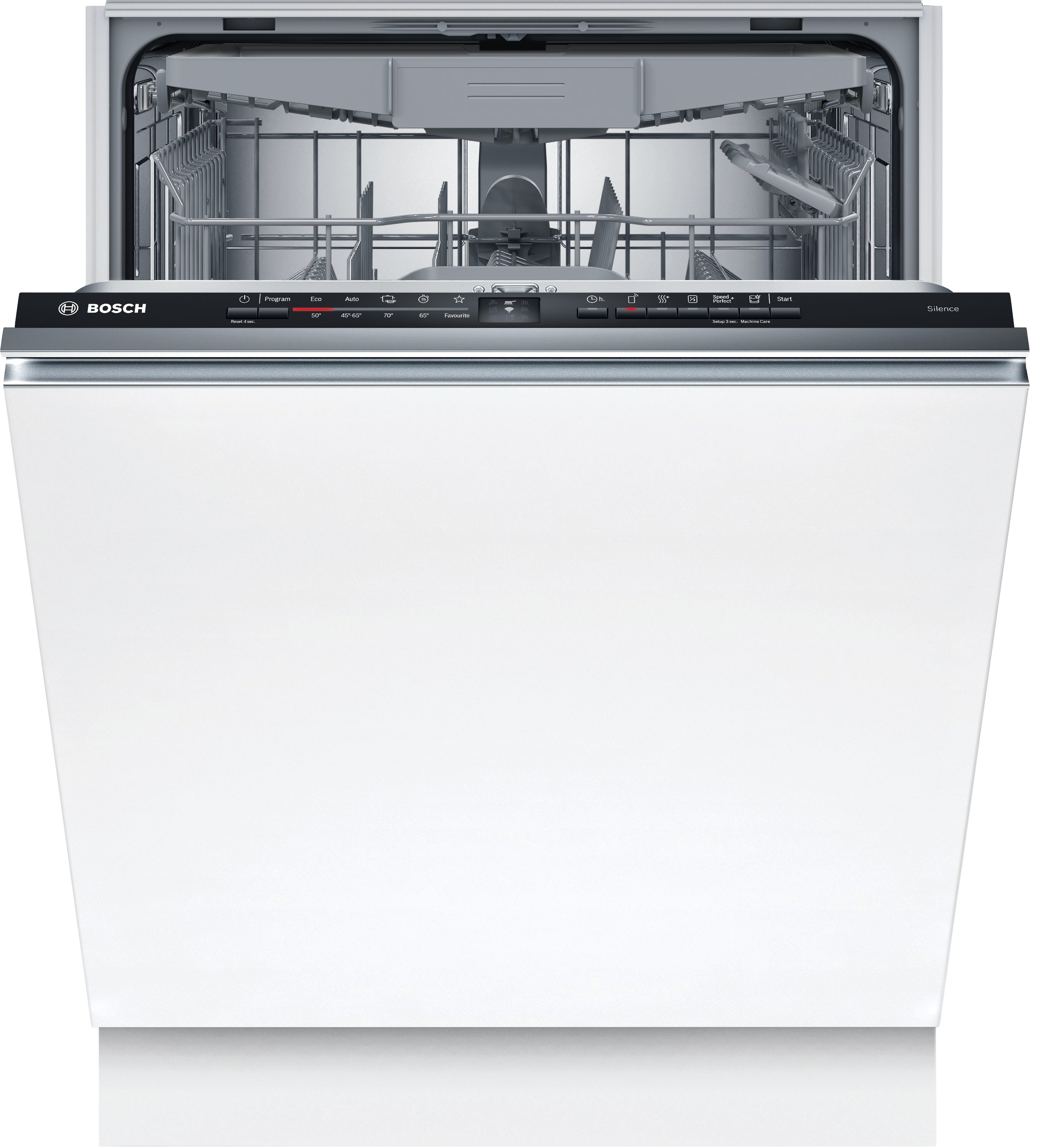 BOSCH vollintegrierbarer Geschirrspüler Serie 2 SBV2HVX06E, 14 Maßgedecke, Extrem flexibles Beladen und Extra Dry für gründliches Trocknen
