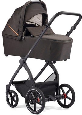 Gesslein Kombi-Kinderwagen FX4 Soft+ mit Aufsatz Swing schwarz, schwarz/kupfer, mit Babywanne C3 und Babyschalenadapter