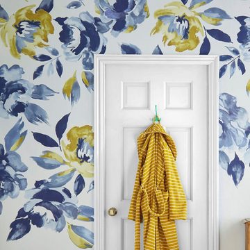 Joules Fototapete Ocean Bloom Crème Mural 300x280cm, glatt, floral, (1 St), floral