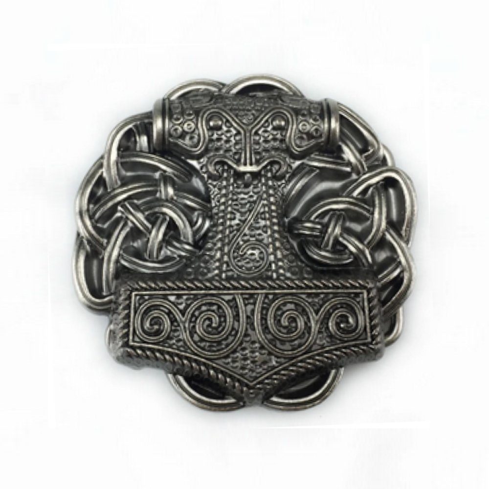 Ware aus aller Welt Gürtelschnalle Wikinger Thorshammer Mjölnir Gürtelschließe Wechselschnalle Buckle (1-St)