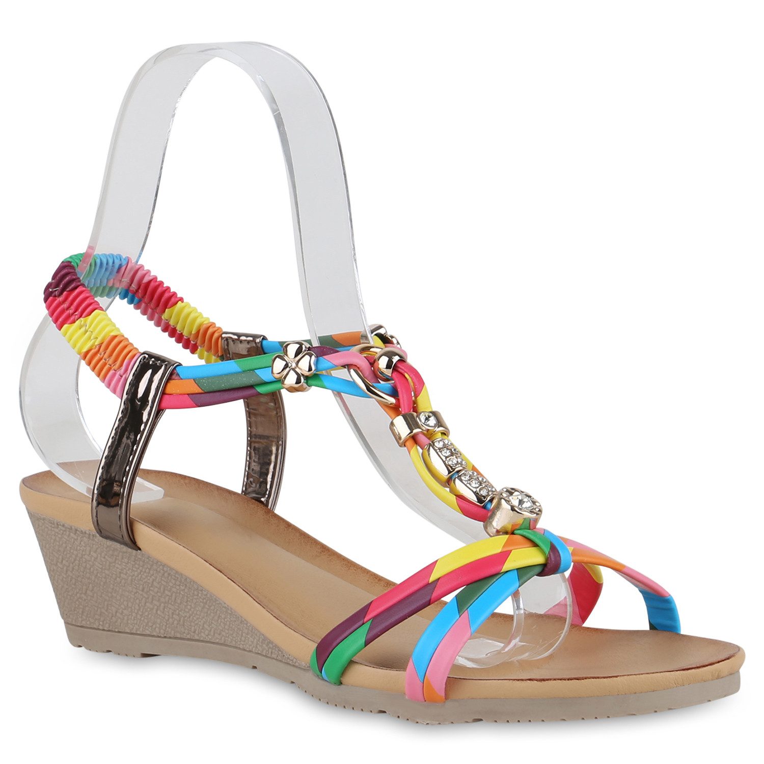 VAN HILL 841076 Keilsandalette Schuhe