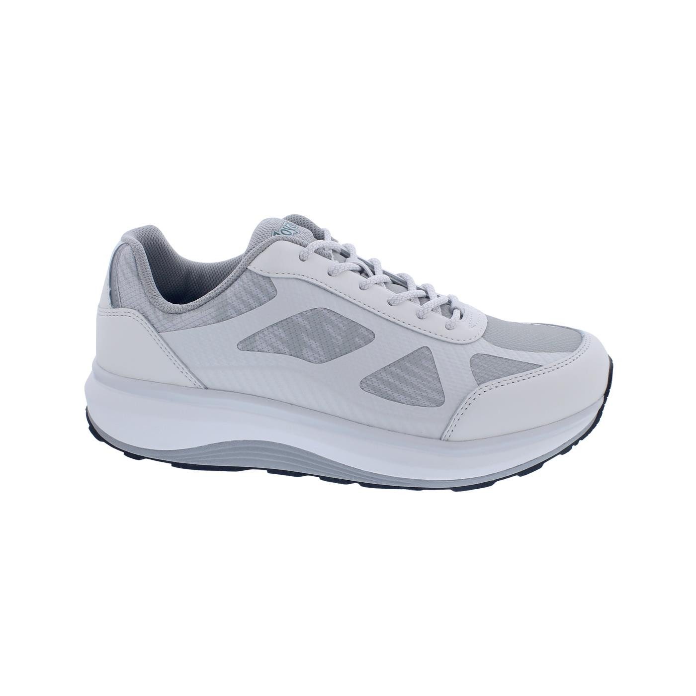Joya Joya Cancun II White-grey, Full Grain Leather / Textile, Wave-Sohle, K Schnürschuh