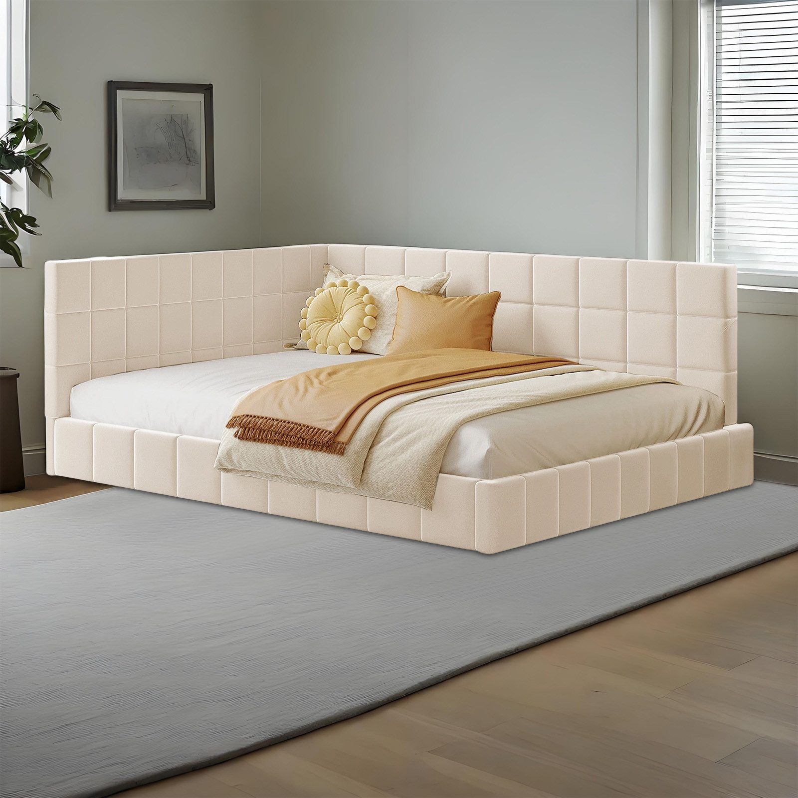 REDOM Polsterbett Schlafsofa Multifunktionsbett, Funktionsbett Stauraumbett günstig online kaufen