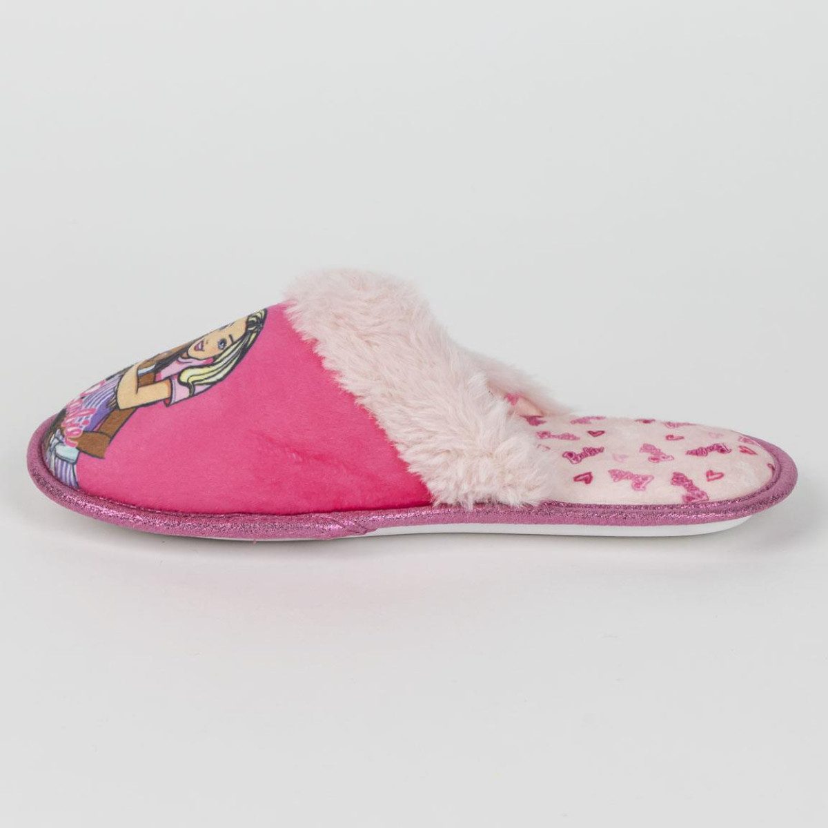 Cerda Barbie Damen offen, gemütliche Hauslatschen, Indoor Hausschuhe Pantoffel