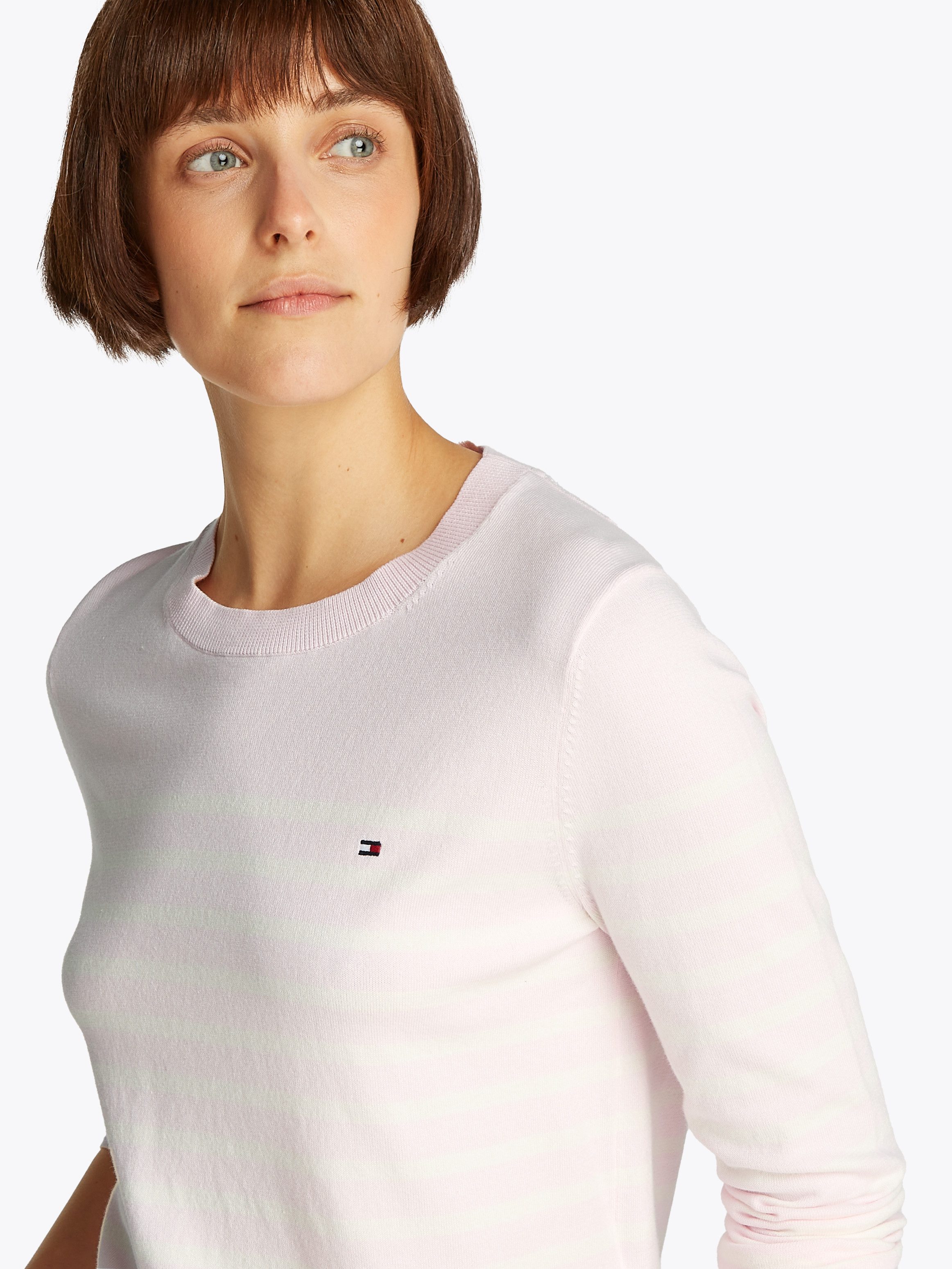Tommy Hilfiger Rundhalspullover CO JERSEY STITCH günstig online kaufen
